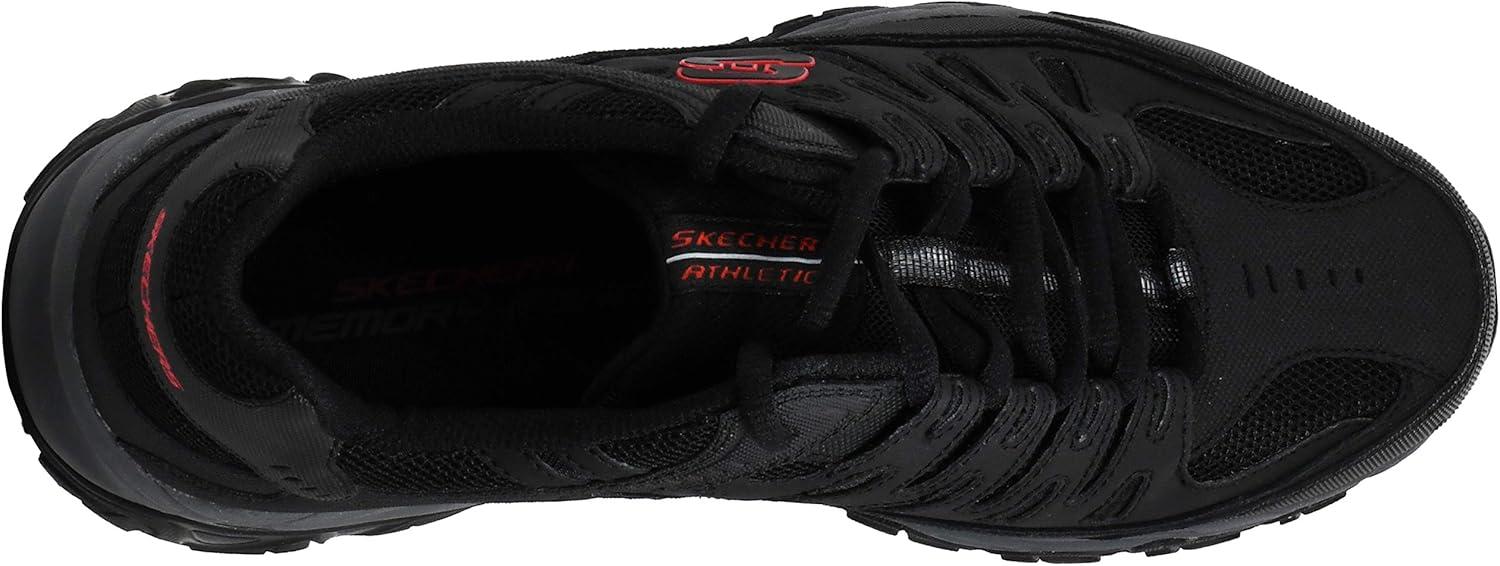 imageSkechers Mens Afterburn M Fit ReprintBlackGreyRed