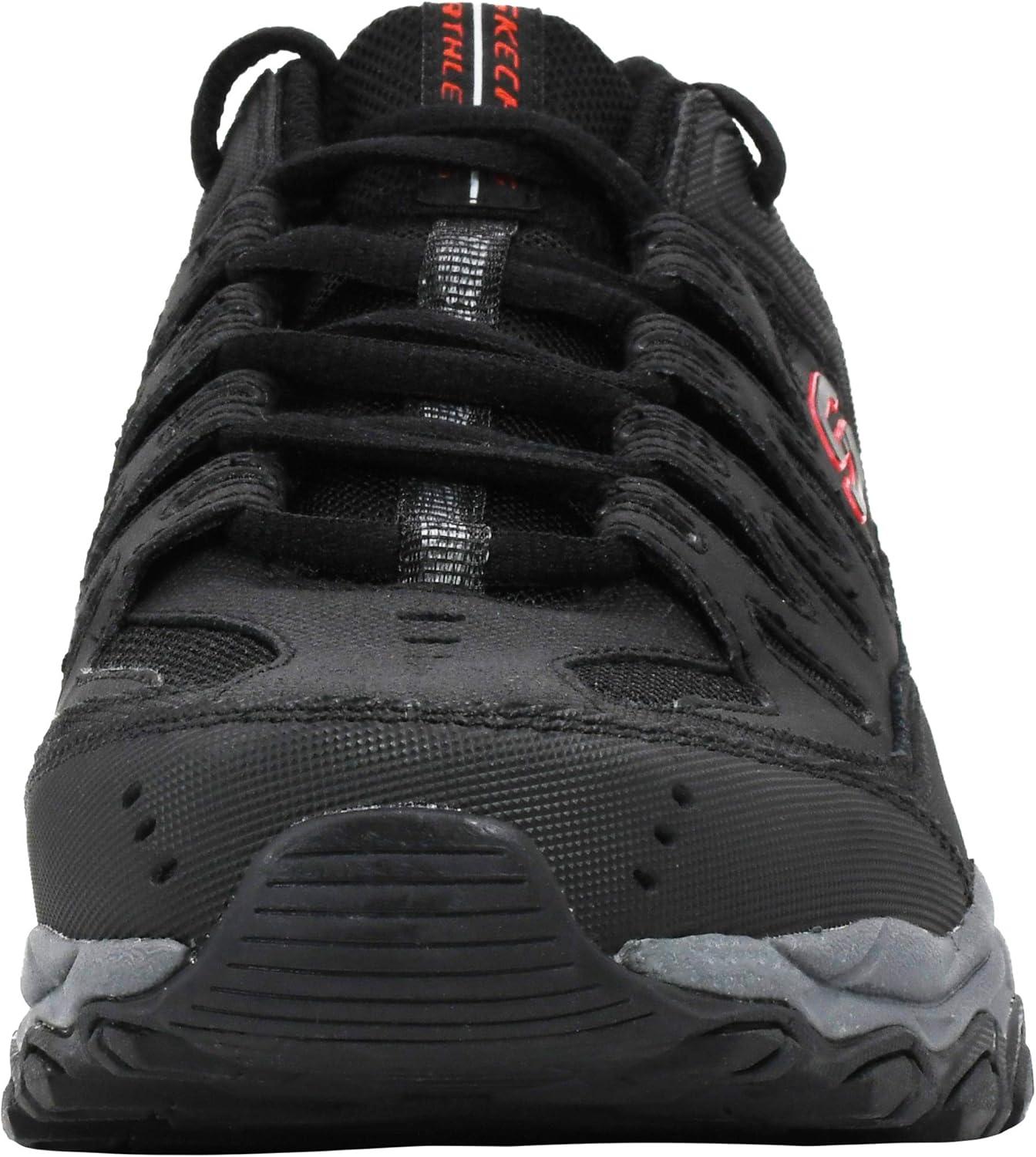 imageSkechers Mens Afterburn M Fit ReprintBlackGreyRed