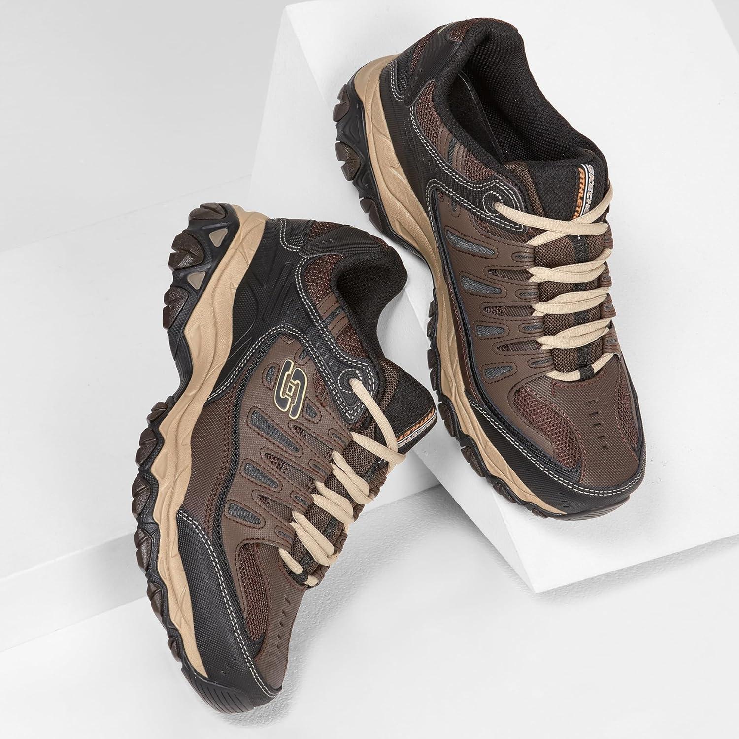 imageSkechers Mens Afterburn M Fit ReprintBrownTaupe