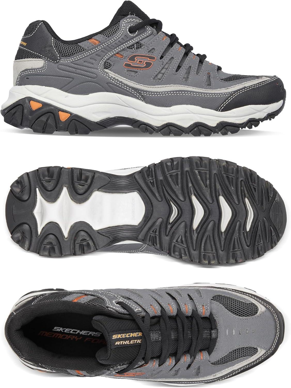imageSkechers Mens Afterburn M Fit ReprintCharcoalGray