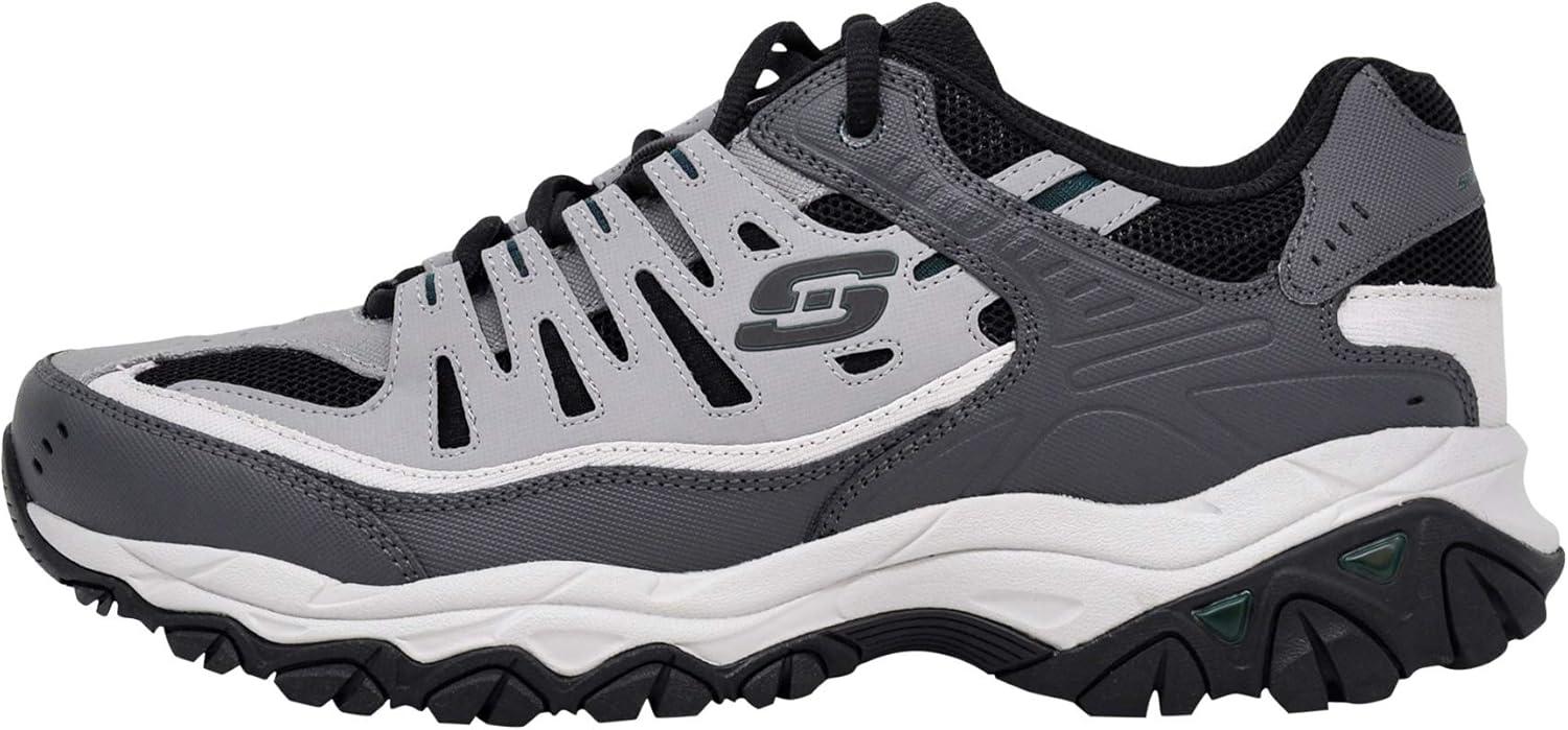 imageSkechers Mens Afterburn M Fit ReprintCharcoalGreen
