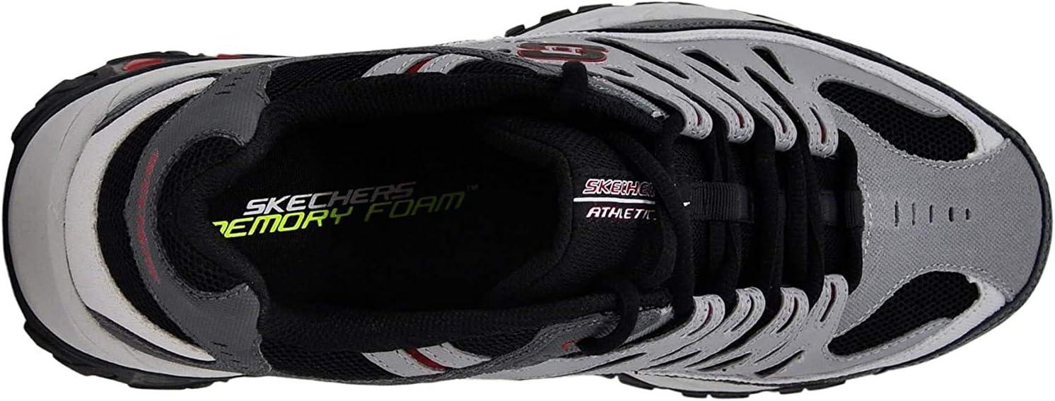 imageSkechers Mens Afterburn M Fit ReprintCharcoalRed