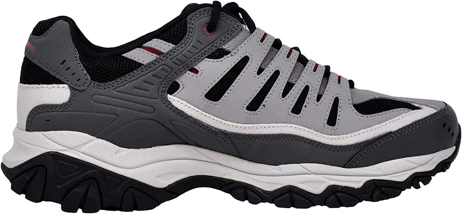 imageSkechers Mens Afterburn M Fit ReprintCharcoalRed