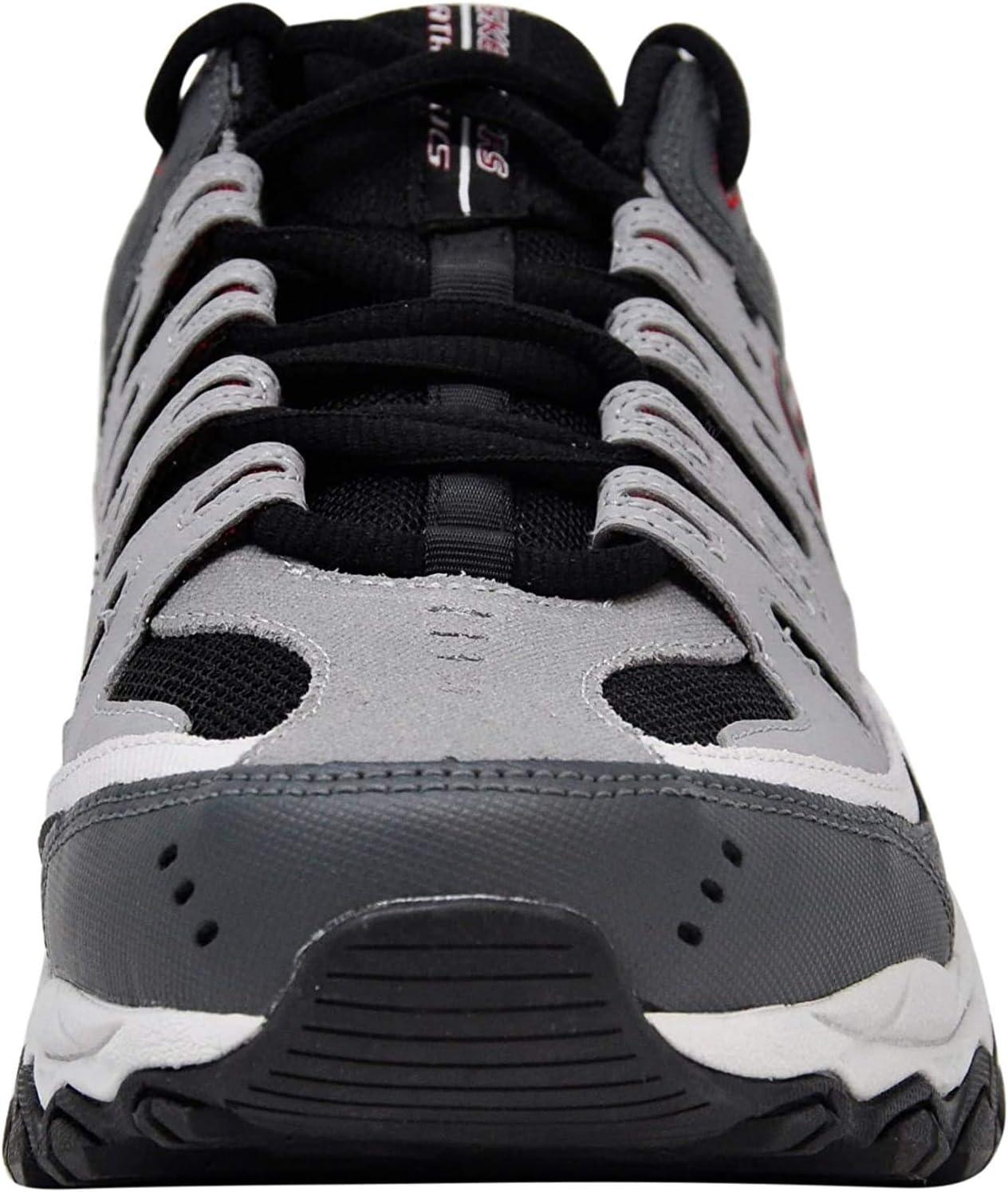 imageSkechers Mens Afterburn M Fit ReprintCharcoalRed