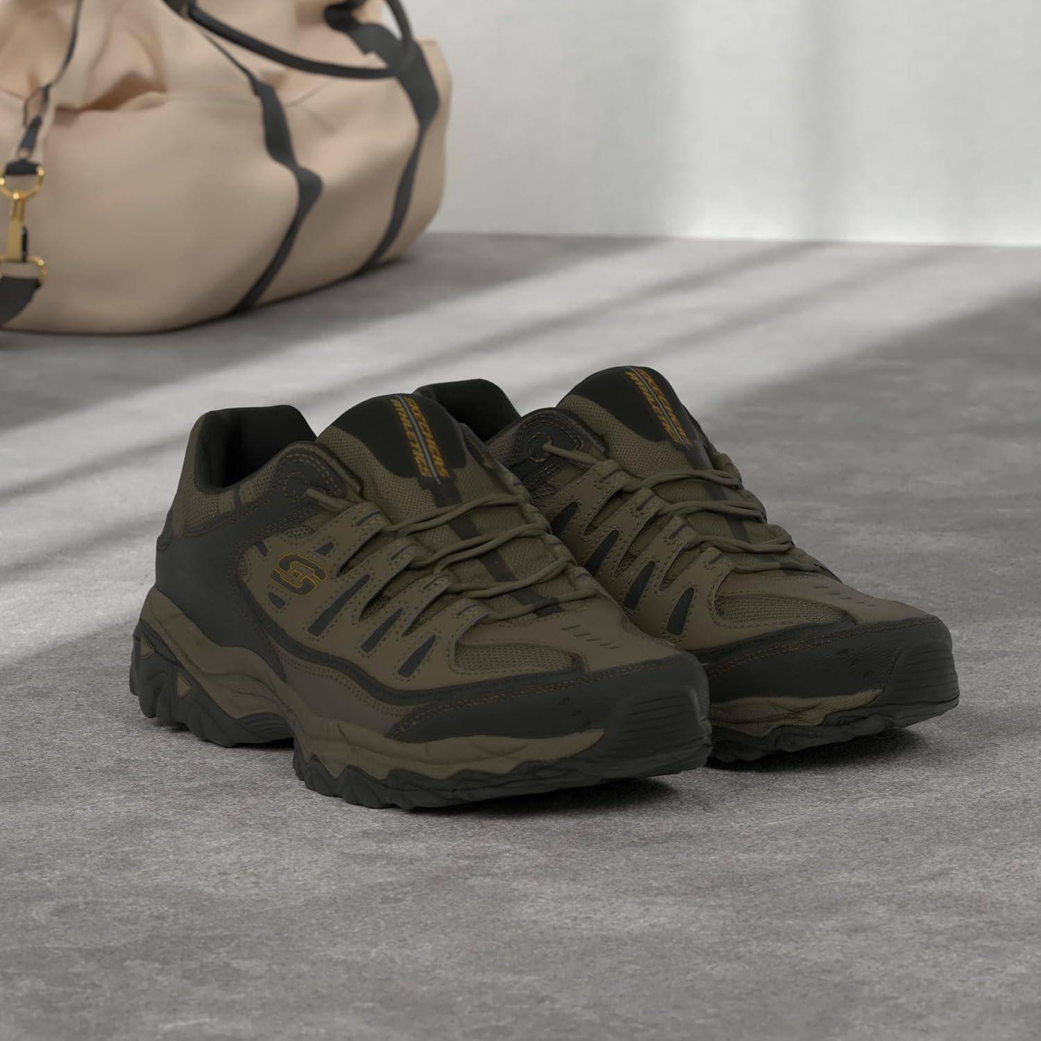 imageSkechers Mens Afterburn M Fit ReprintPebbleBlack