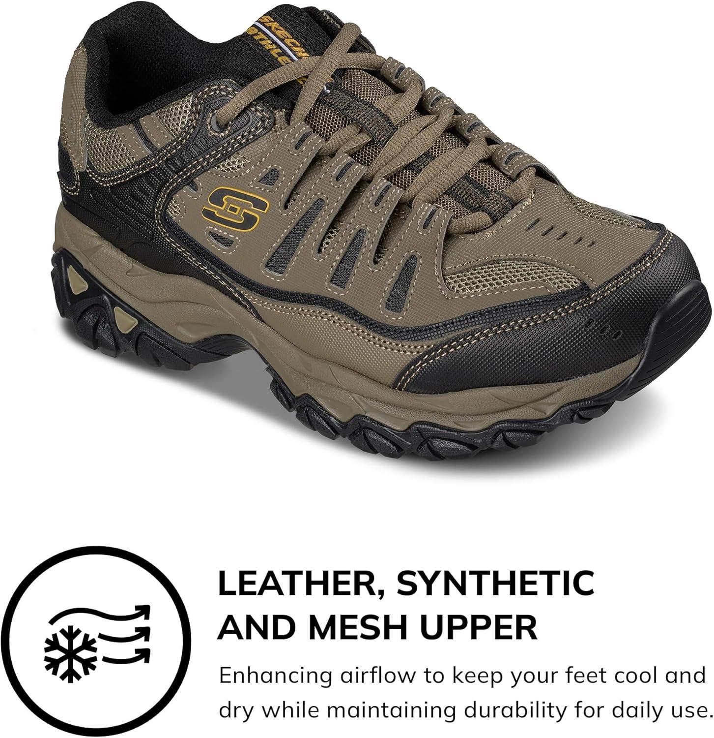 imageSkechers Mens Afterburn M Fit ReprintPebbleBlack