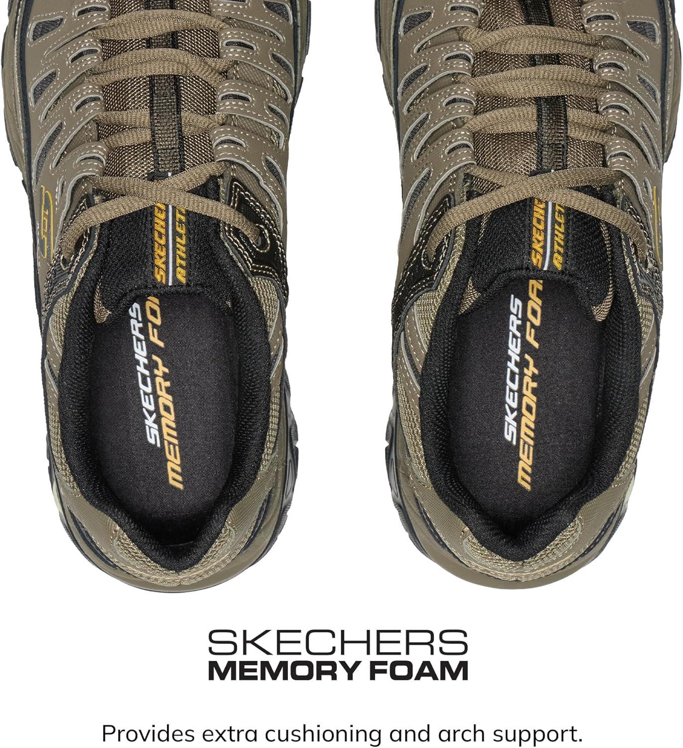 imageSkechers Mens Afterburn M Fit ReprintPebbleBlack