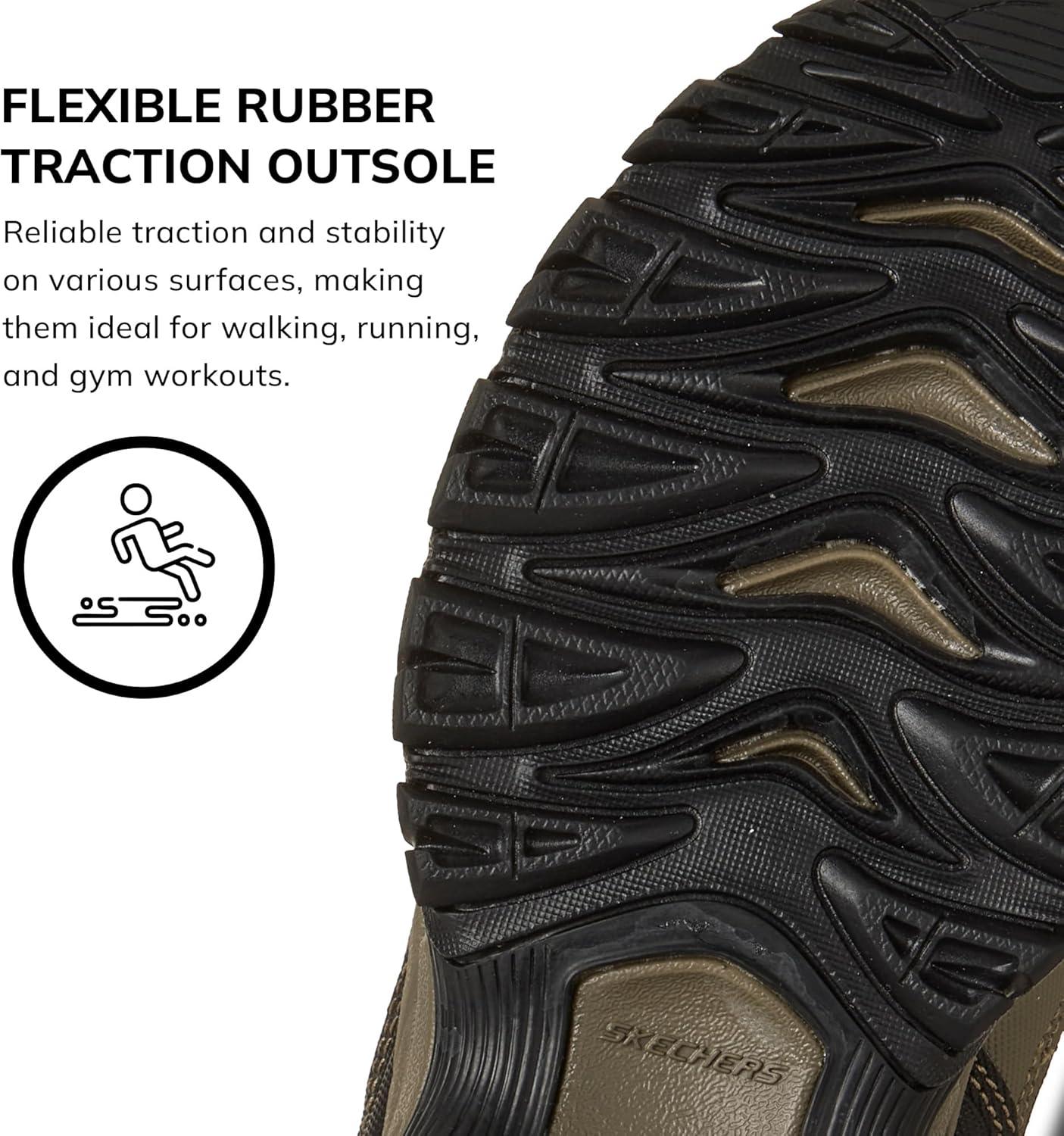 imageSkechers Mens Afterburn M Fit ReprintPebbleBlack