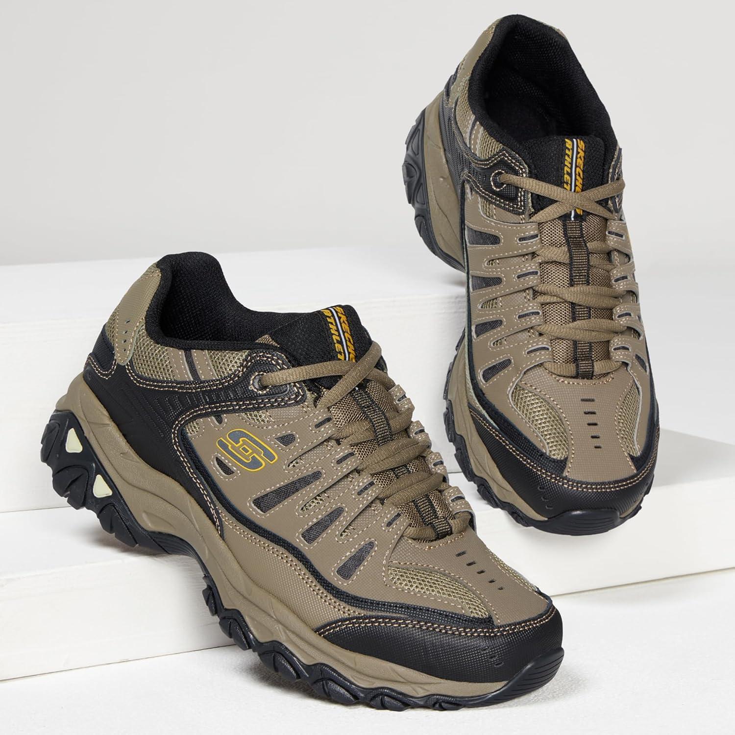 imageSkechers Mens Afterburn M Fit ReprintPebbleBlack