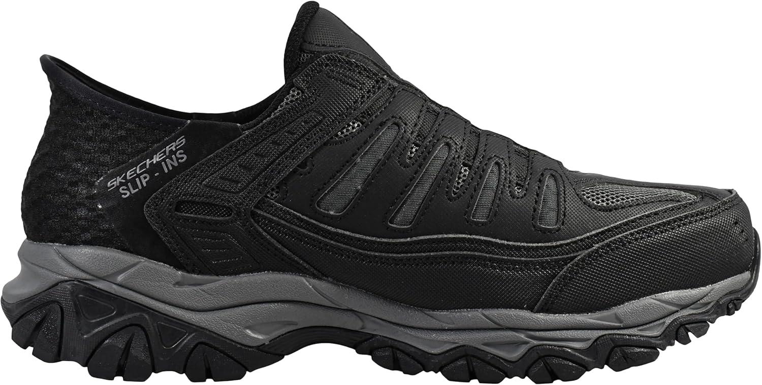 imageSkechers Mens Afterburn M Fit Ridgeburn Hands Free Slipin LoafersBlackCharcoal