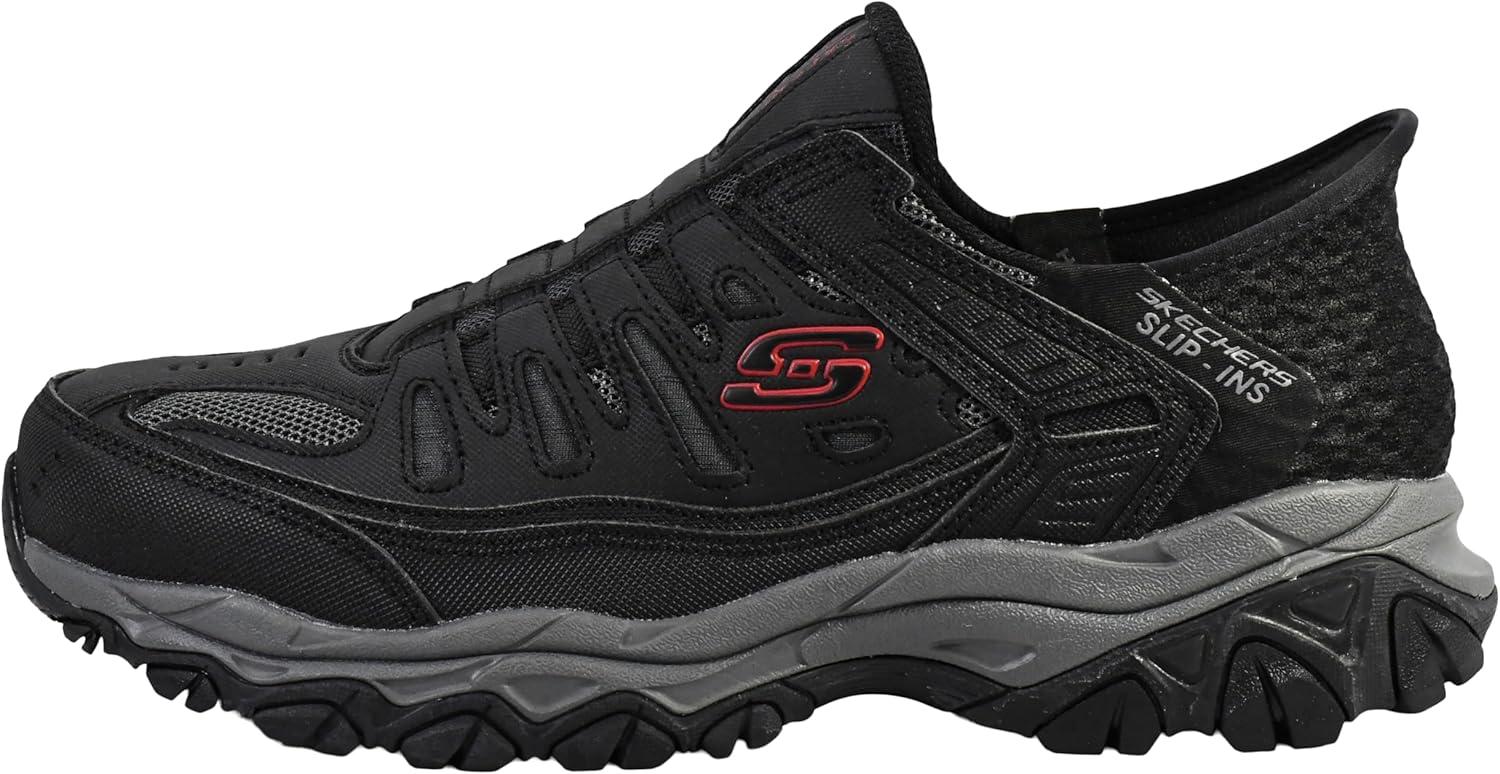imageSkechers Mens Afterburn M Fit Ridgeburn Hands Free Slipin LoafersBlackCharcoal
