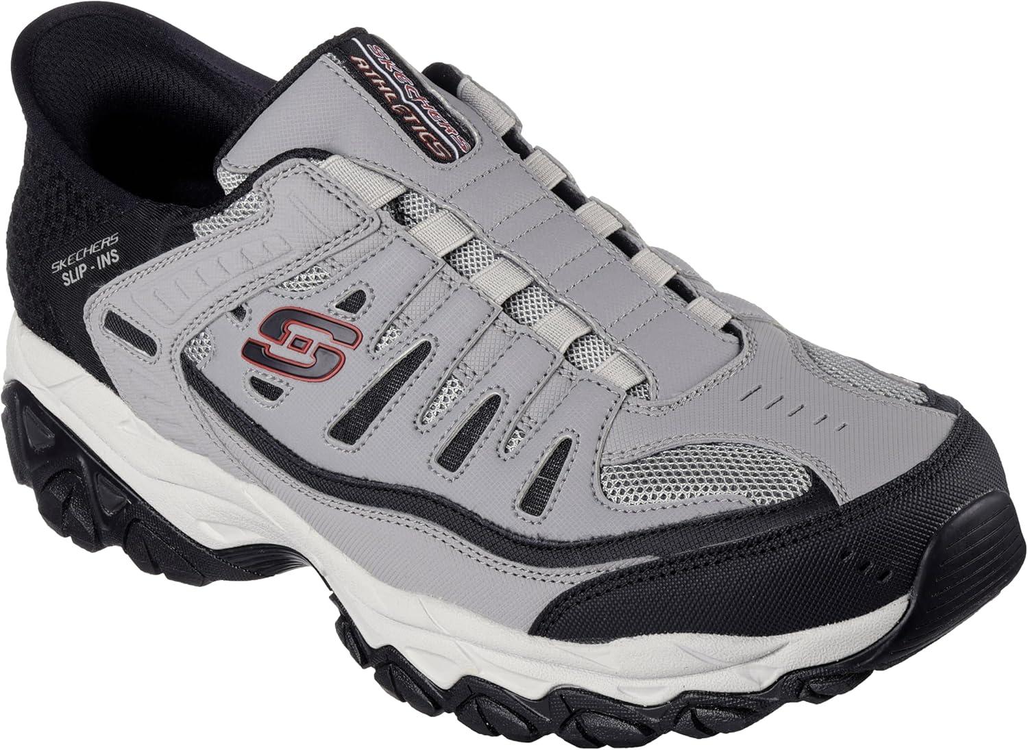 imageSkechers Mens Afterburn M Fit Ridgeburn Hands Free Slipin LoafersGrayBlack