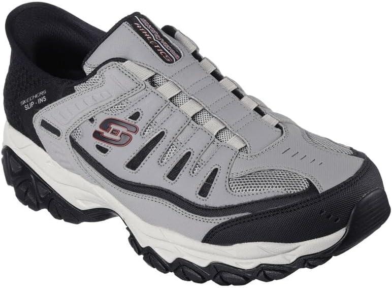 imageSkechers Mens Afterburn M Fit Ridgeburn Hands Free Slipin LoafersGreyBlack
