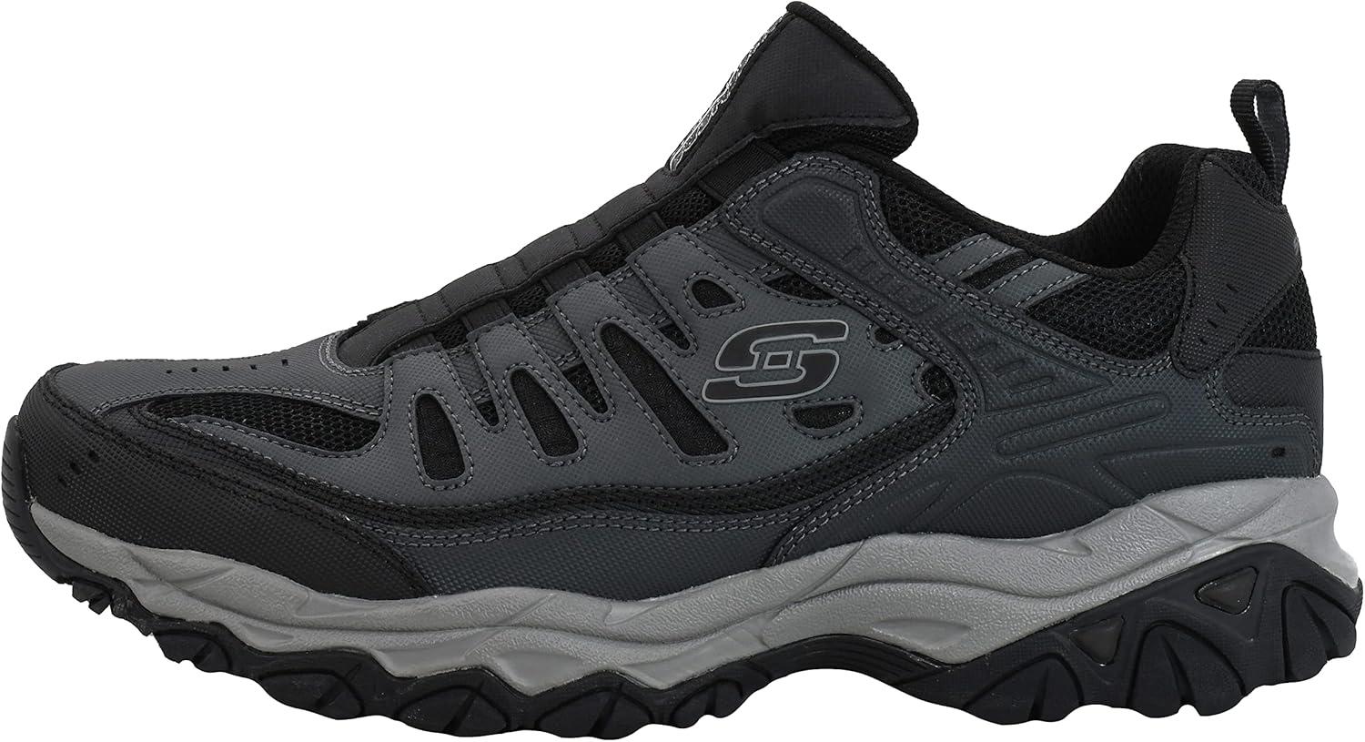 imageSkechers Mens Afterburn M Fit WontedLoaferCharcoalBlack