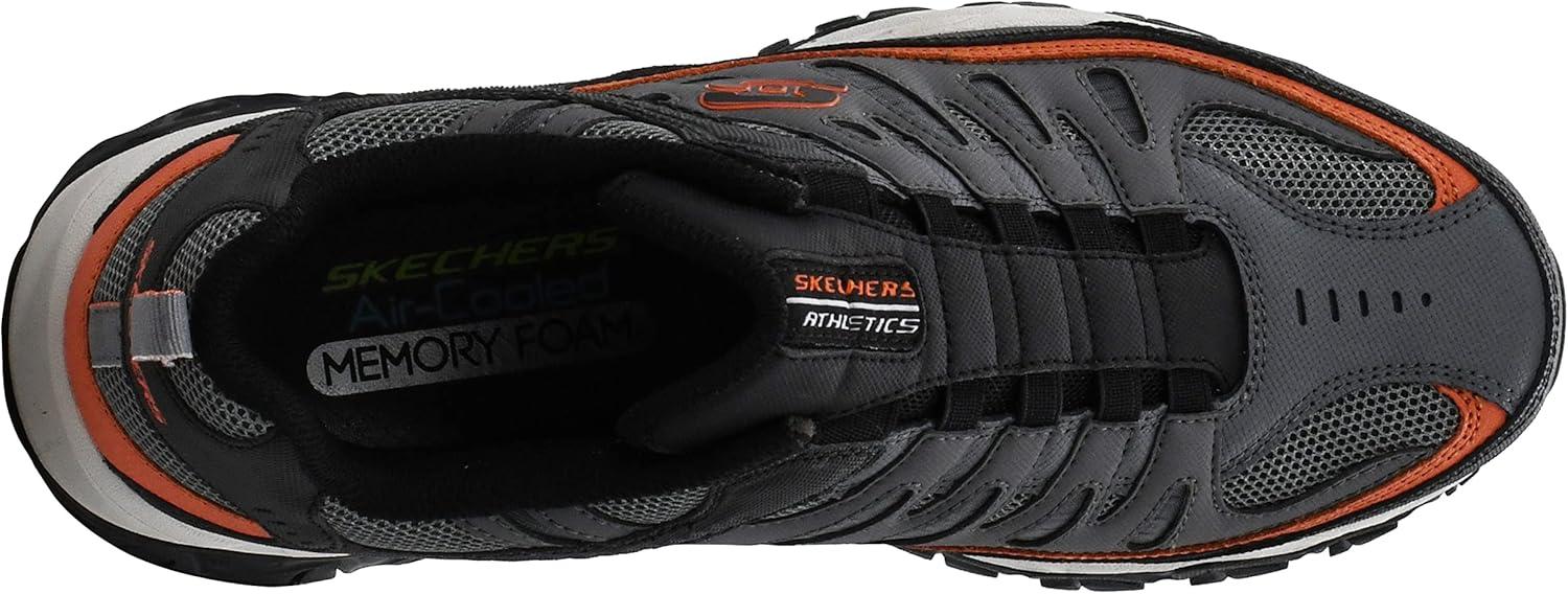 imageSkechers Mens Afterburn M Fit WontedLoaferCharcoalOrange