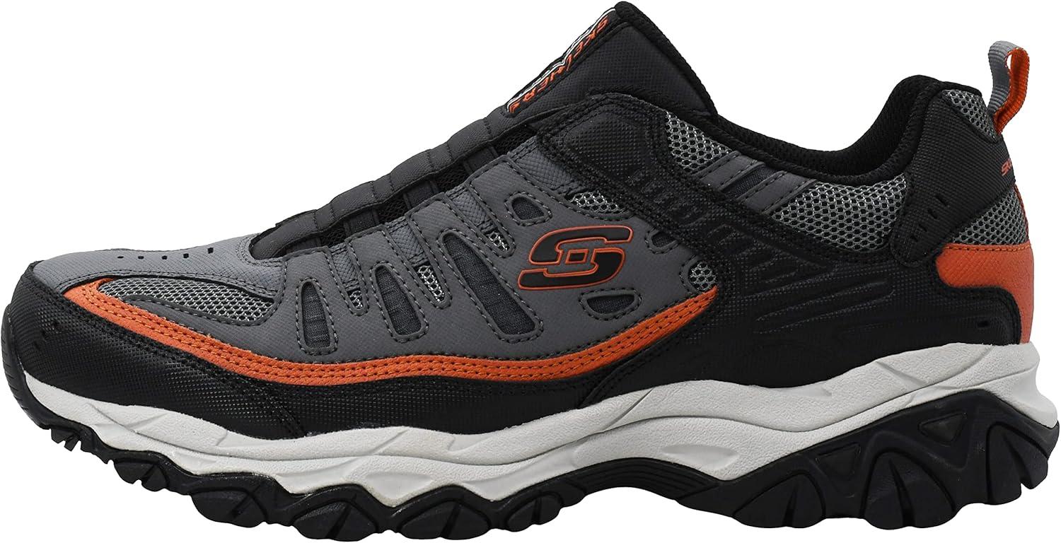 imageSkechers Mens Afterburn M Fit WontedLoaferCharcoalOrange