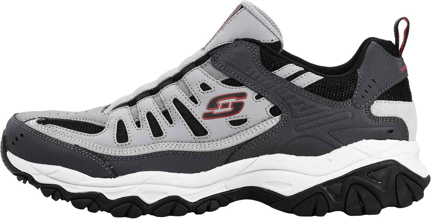 imageSkechers Mens Afterburn M Fit WontedLoaferCharcoalRed