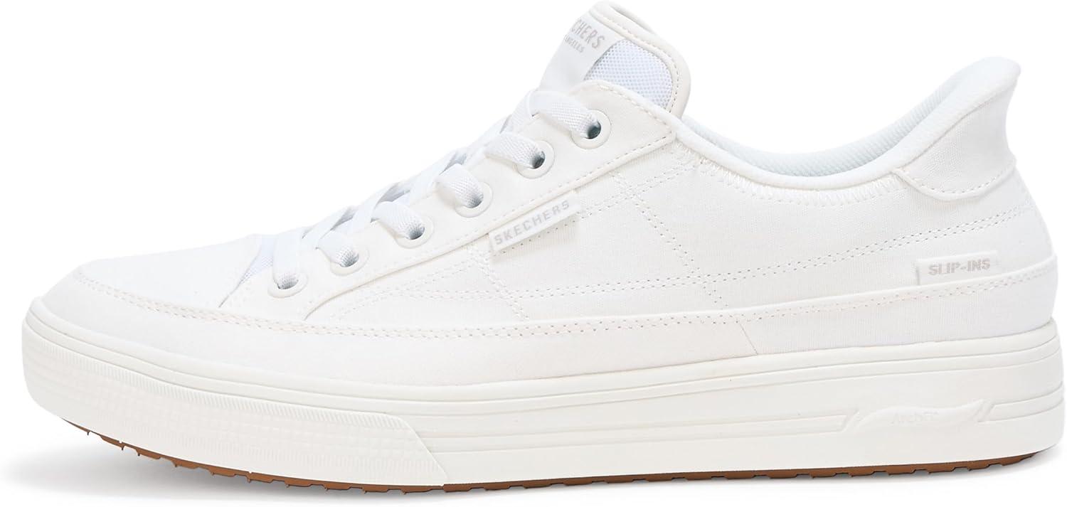 imageSkechers Mens Arch Fit Arcade See Ya There Hands Free SlipinsWhite
