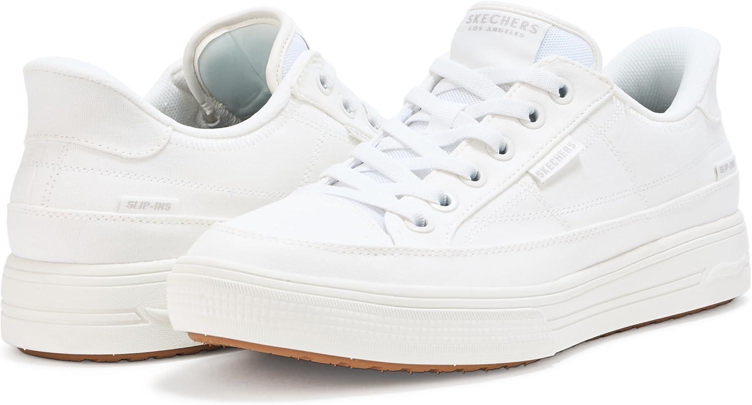 imageSkechers Mens Arch Fit Arcade See Ya There Hands Free SlipinsWhite
