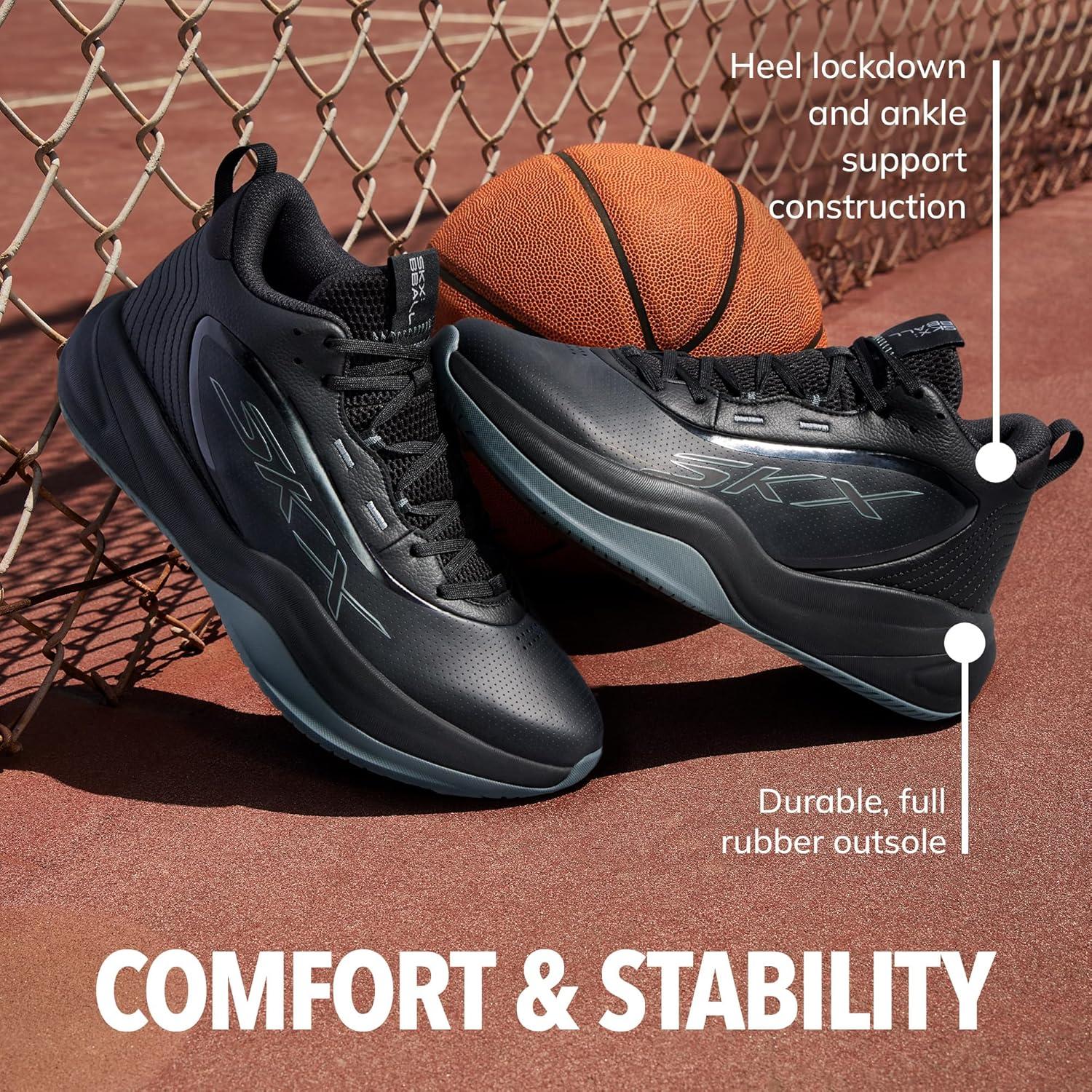 imageSkechers Mens Basketball Skx LeagueBlackBlack