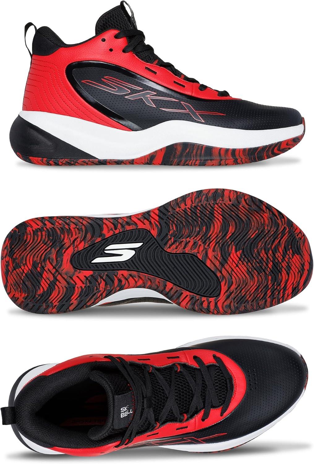 imageSkechers Mens Basketball Skx LeagueBlackRed