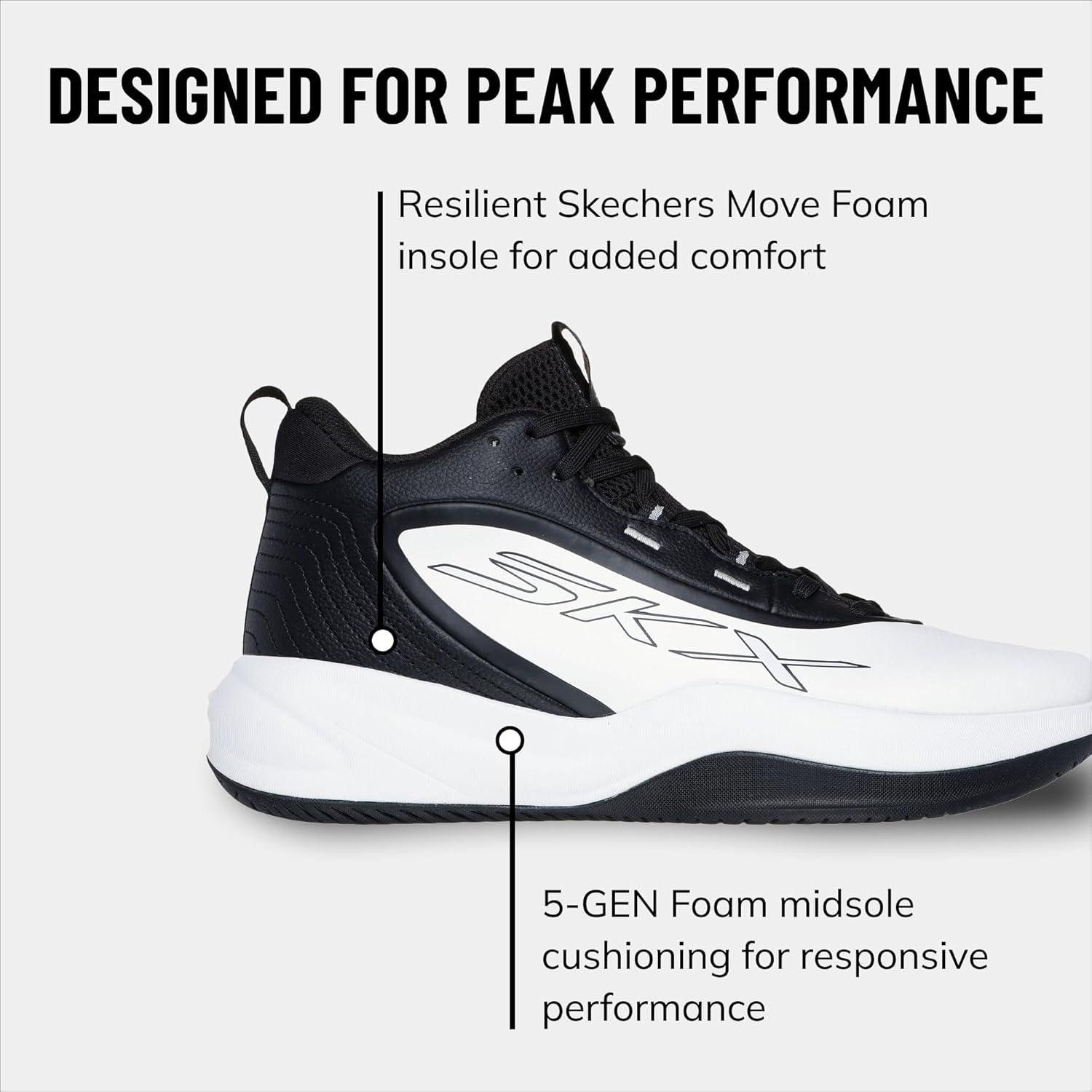 imageSkechers Mens Basketball Skx LeagueWhiteBlack