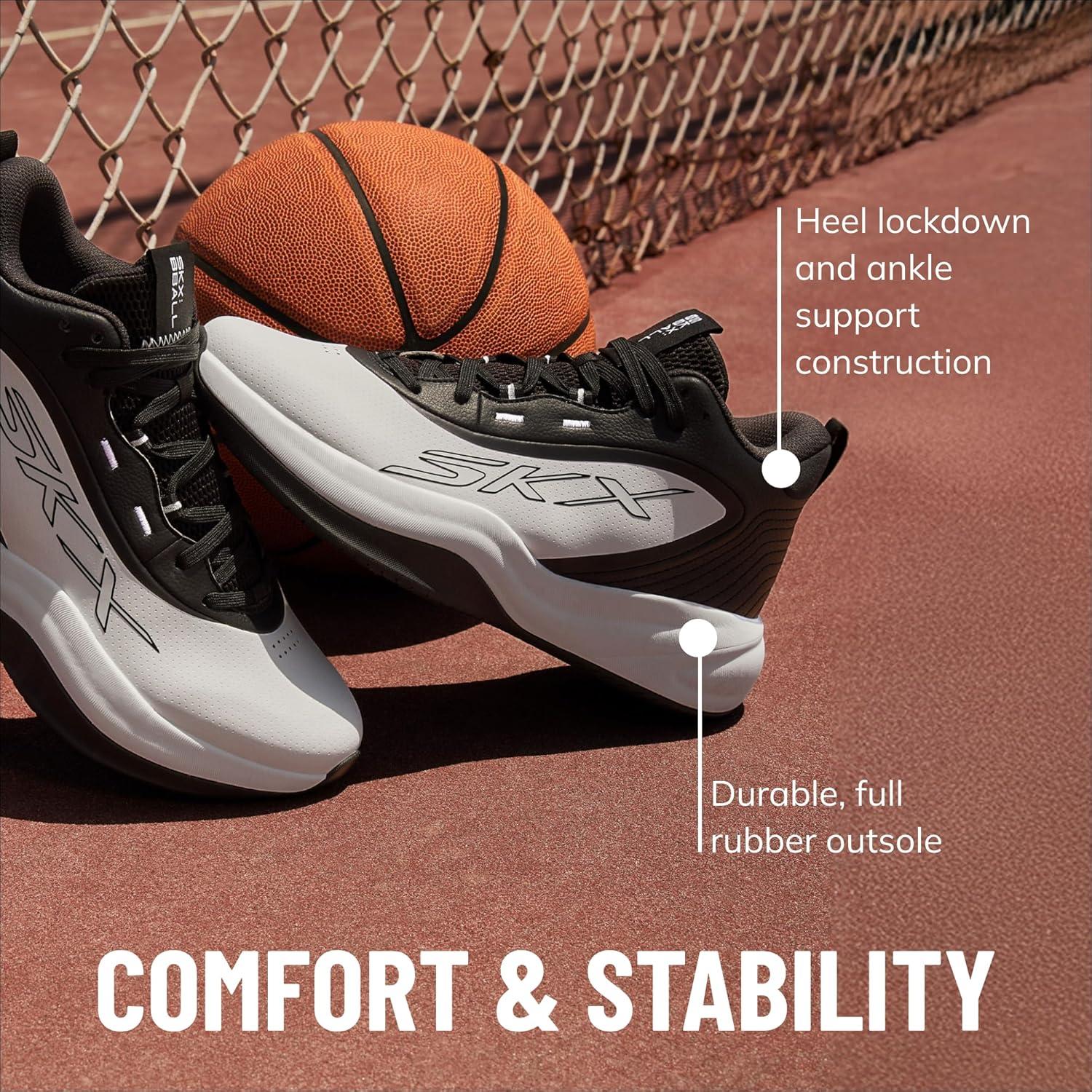 imageSkechers Mens Basketball Skx LeagueWhiteBlack