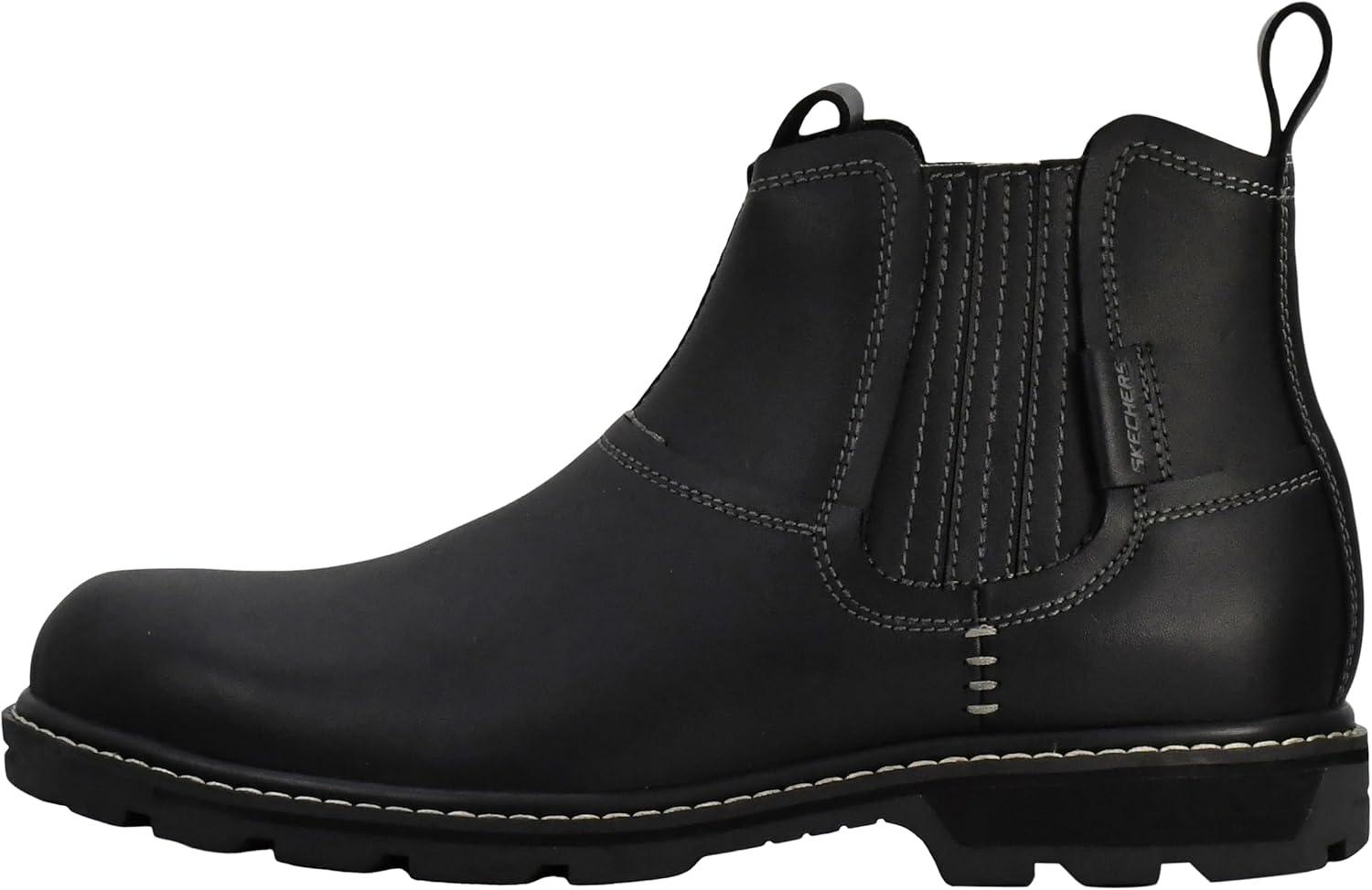 imageSkechers Mens Blaine Orsen Ankle BootBlack