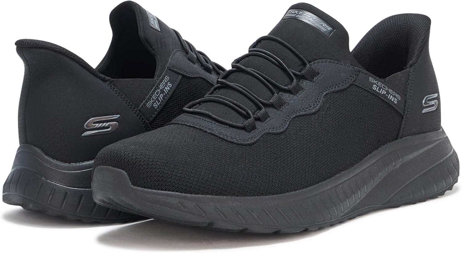 imageSkechers Mens Bobs Squad Chaos Hands Free Slipins SneakersBbk
