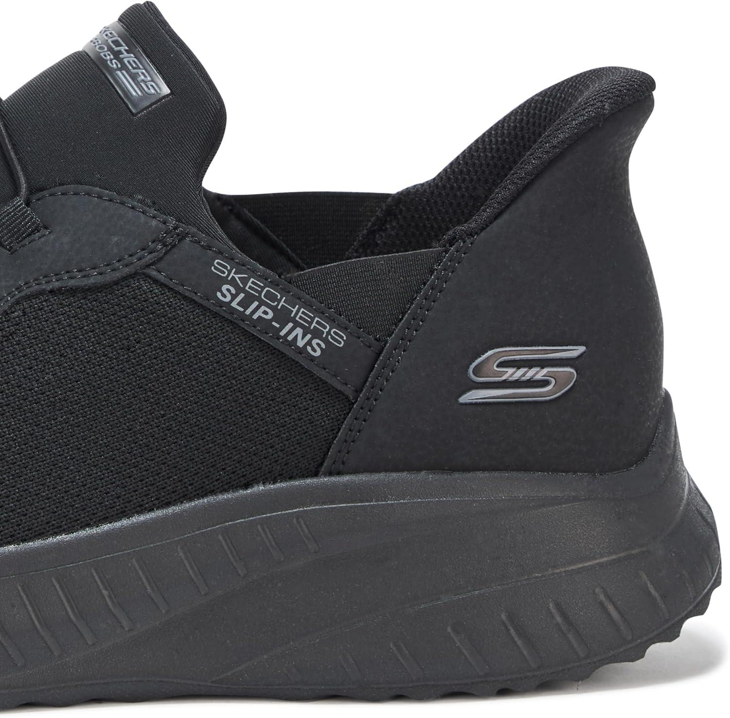 imageSkechers Mens Bobs Squad Chaos Hands Free Slipins SneakersBbk