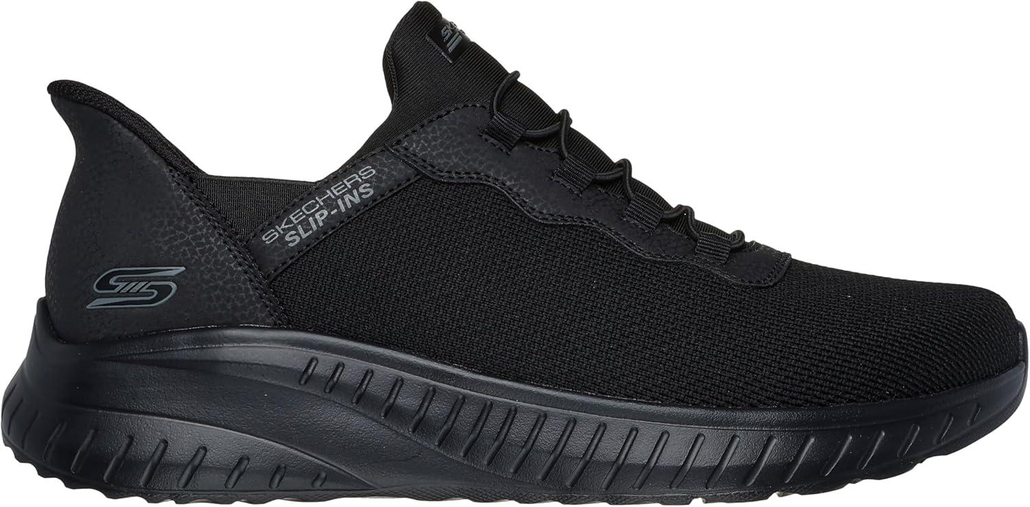 imageSkechers Mens Bobs Squad Chaos Hands Free Slipins SneakersBlackBlack