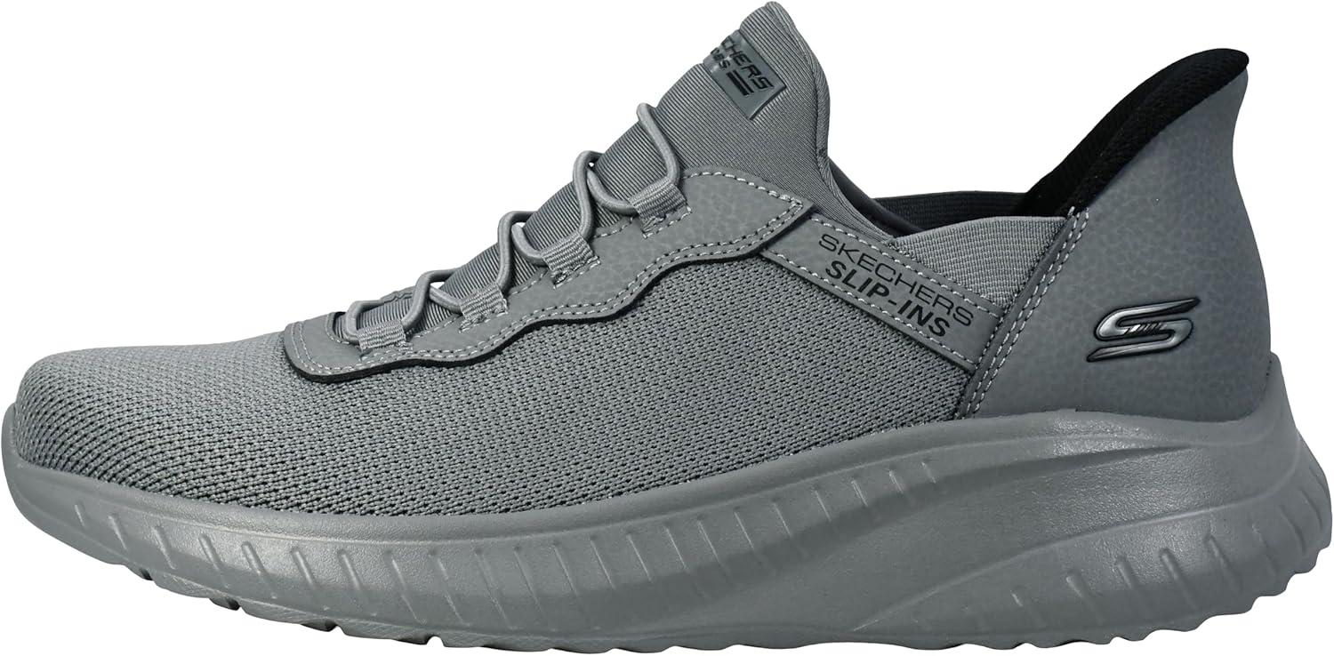 imageSkechers Mens Bobs Squad Chaos Hands Free Slipins SneakersDark Grey