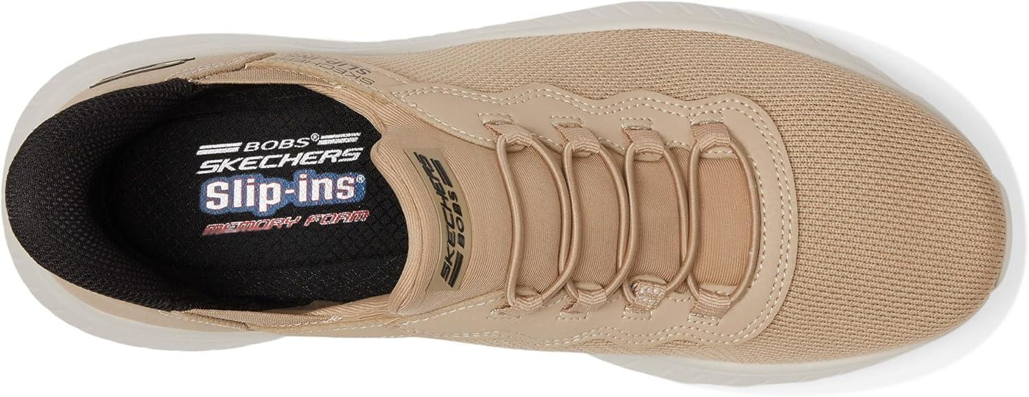 imageSkechers Mens Bobs Squad Chaos Hands Free Slipins SneakersTan