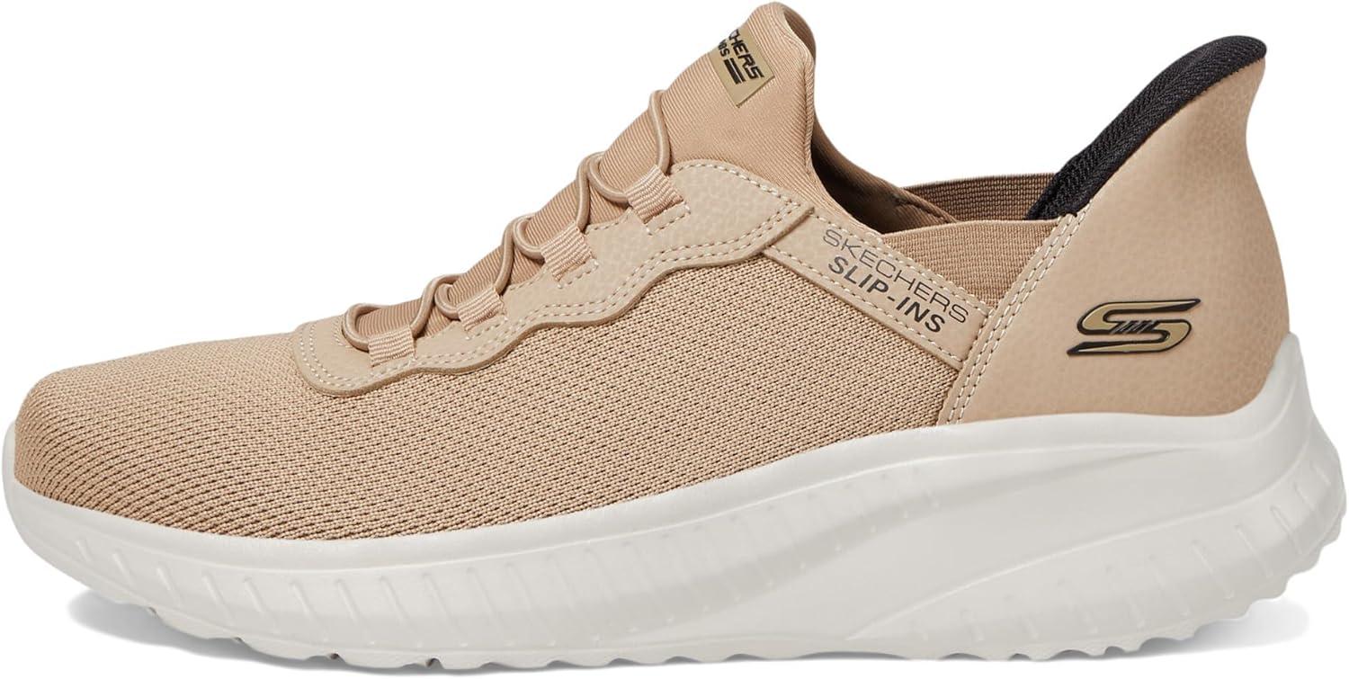 imageSkechers Mens Bobs Squad Chaos Hands Free Slipins SneakersTan