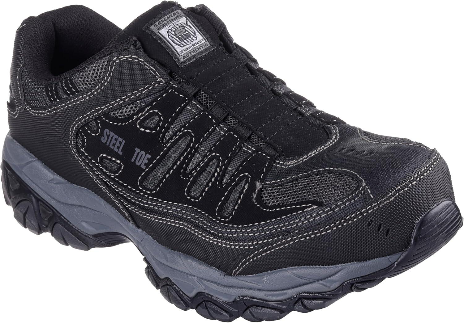 imageSkechers Mens Cankton Ebbitt Steel Toe Construction ShoeConstruction ShoeBlack