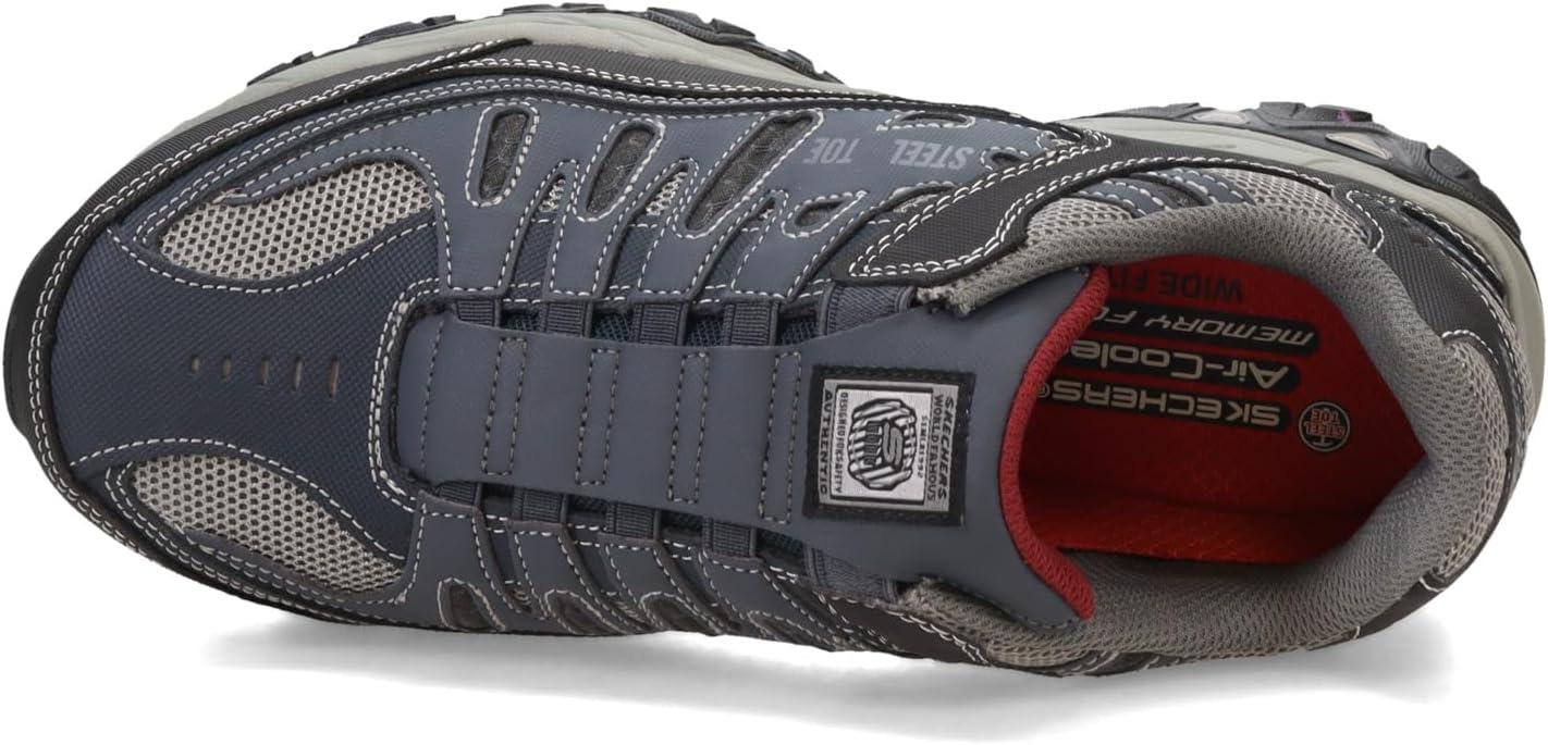 imageSkechers Mens Cankton Ebbitt Steel Toe Construction ShoeConstruction ShoeNavyGrey