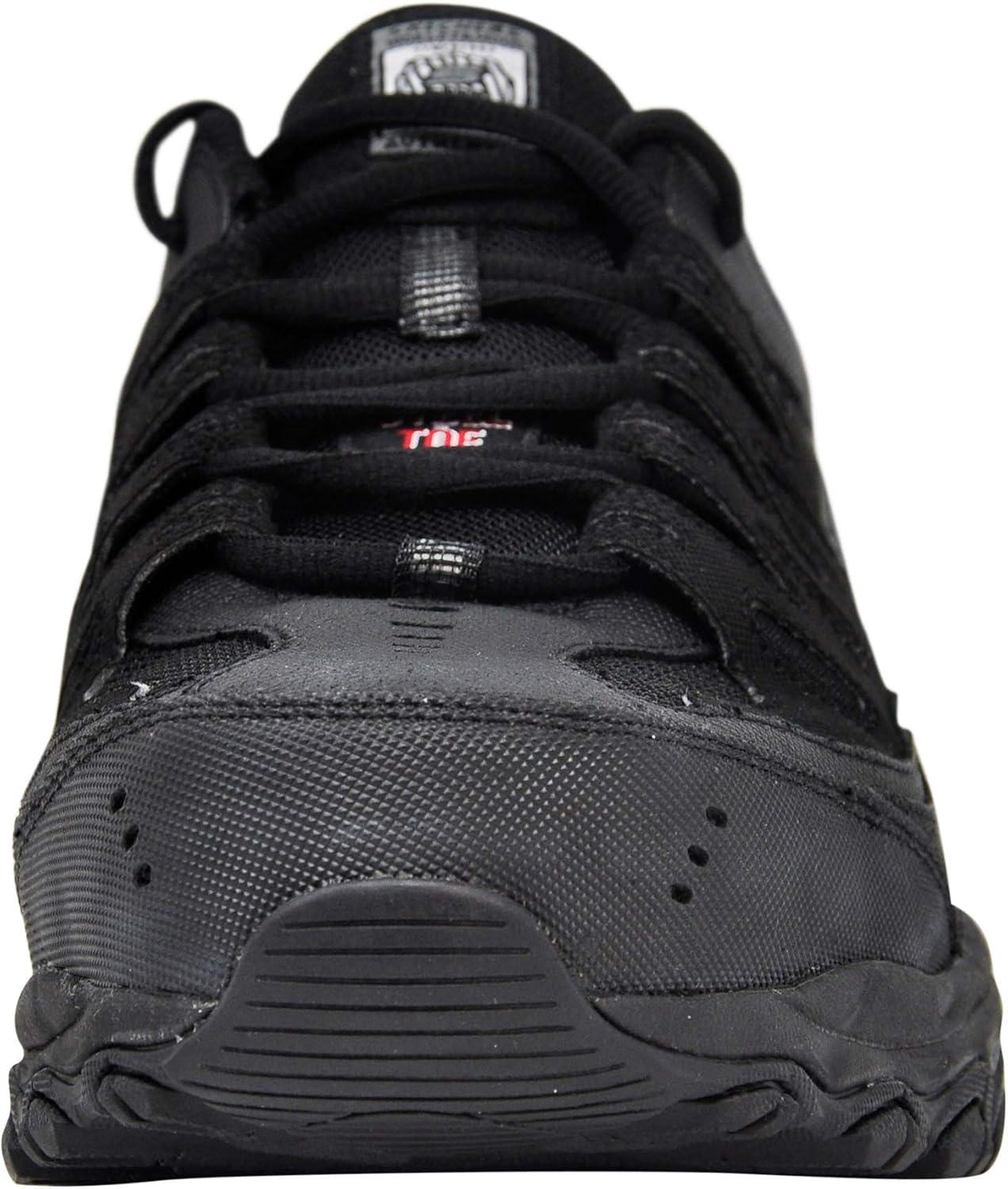 imageSkechers Mens Cankton Steel Toe Construction Shoe Electrical Hazard Rated Memory FoamBlackBlack