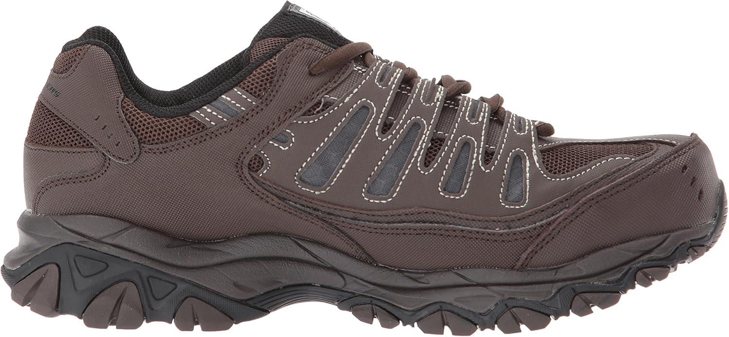 imageSkechers Mens Cankton Steel Toe Construction Shoe Electrical Hazard Rated Memory FoamBrown