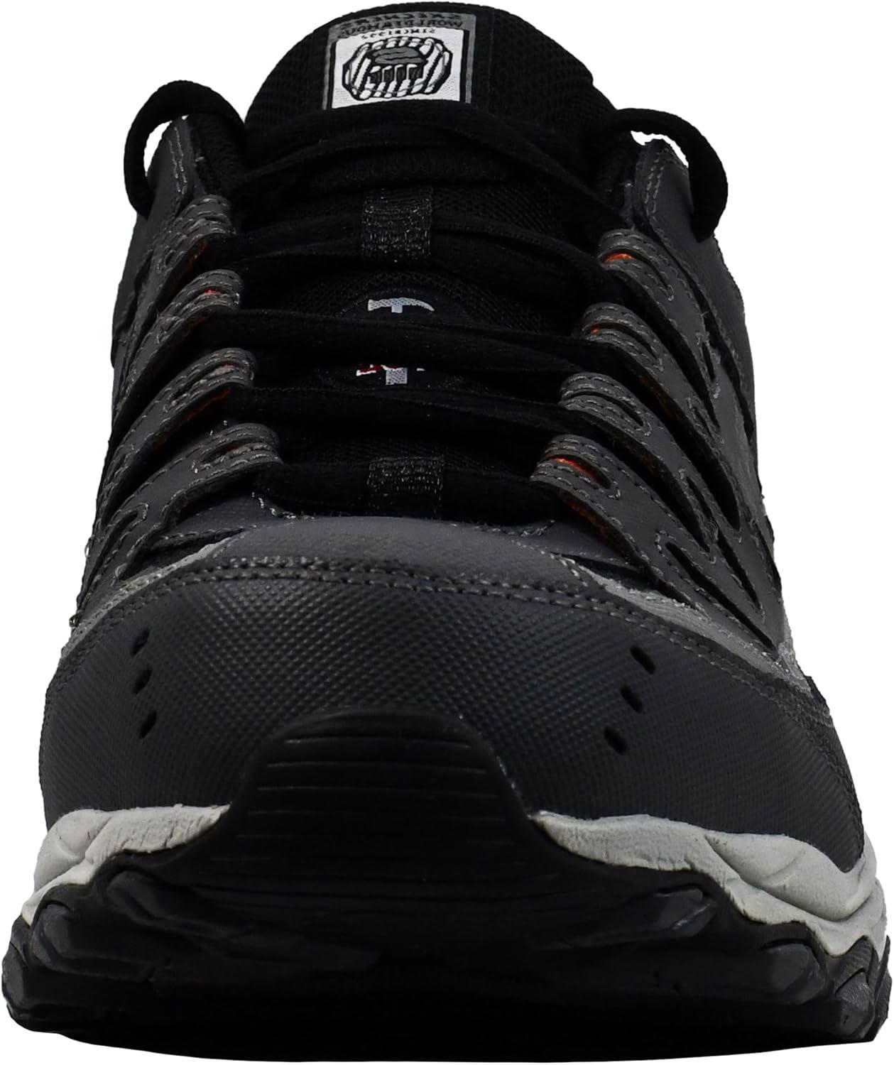 imageSkechers Mens Cankton Steel Toe Construction Shoe Electrical Hazard Rated Memory FoamCharcoalBlack