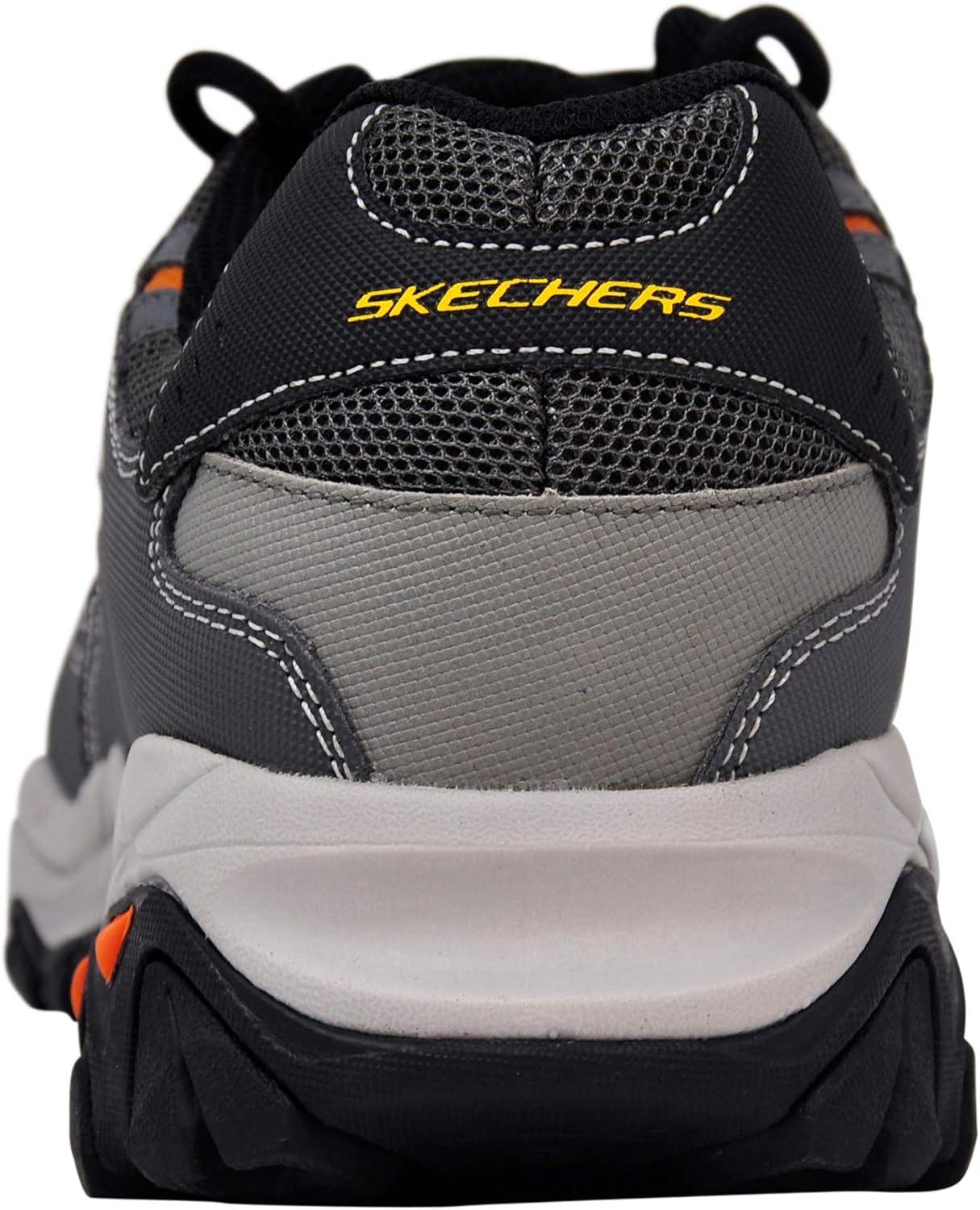 imageSkechers Mens Cankton Steel Toe Construction Shoe Electrical Hazard Rated Memory FoamCharcoalOrange