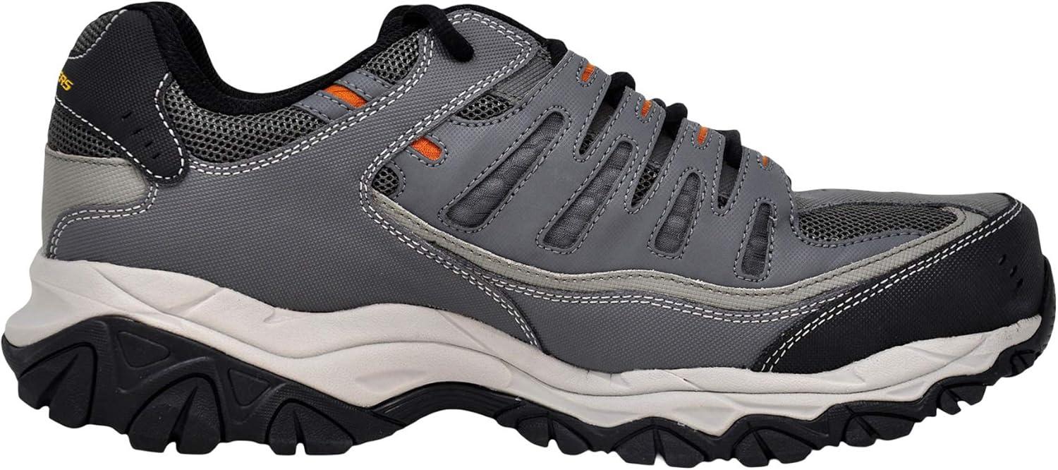 imageSkechers Mens Cankton Steel Toe Construction Shoe Electrical Hazard Rated Memory FoamCharcoalOrange