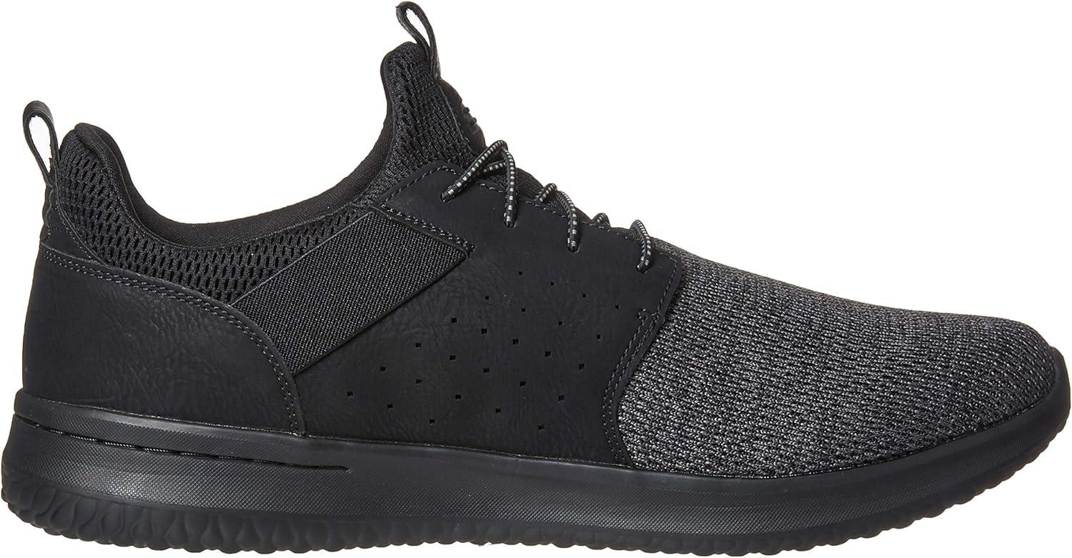 imageSkechers Mens Classic FitDelsonCamden SneakerBlack Bbk Black Mesh W Synthetic