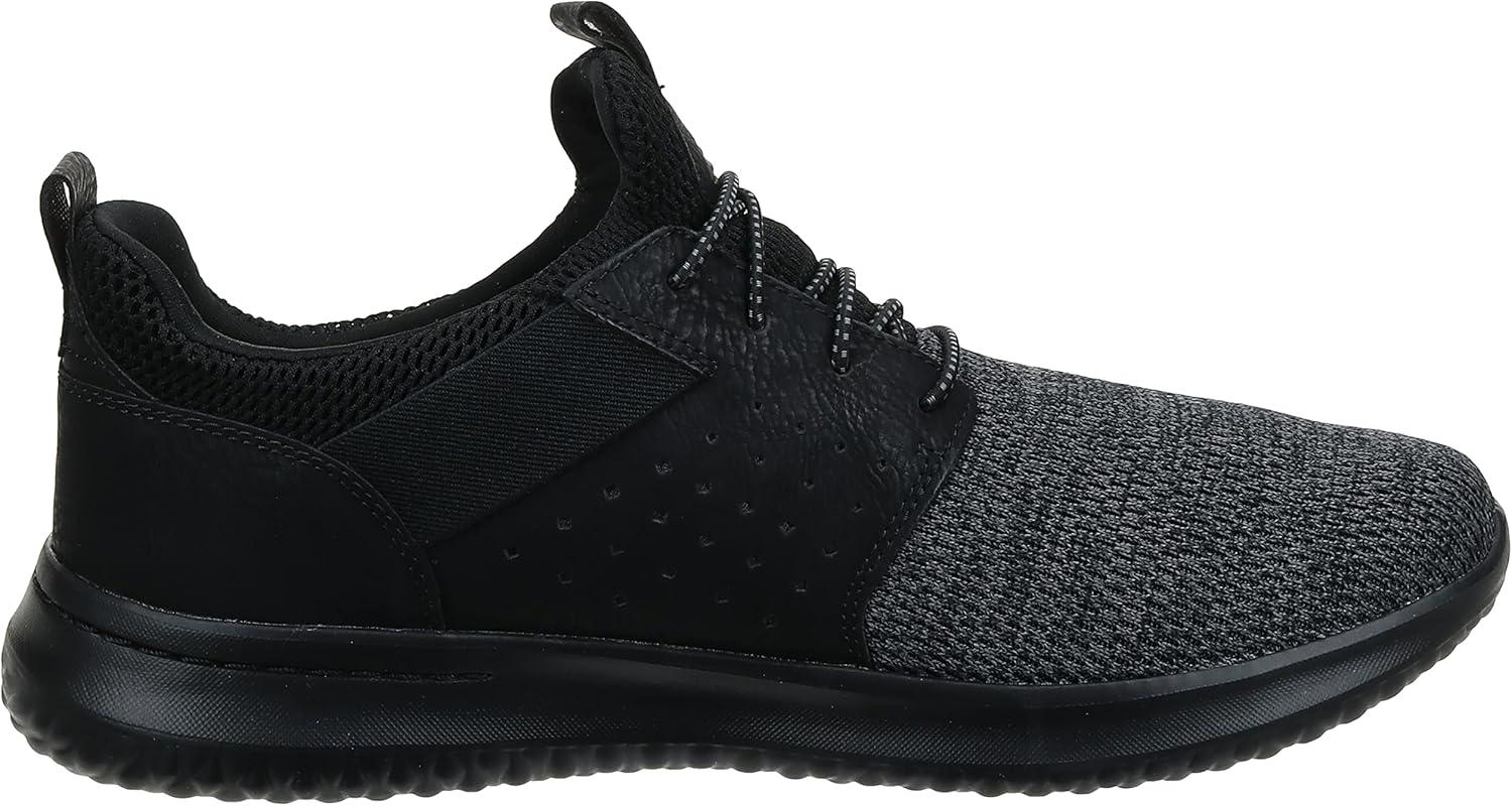 imageSkechers Mens Classic FitDelsonCamden SneakerBlack Bbk Black Mesh W Synthetic