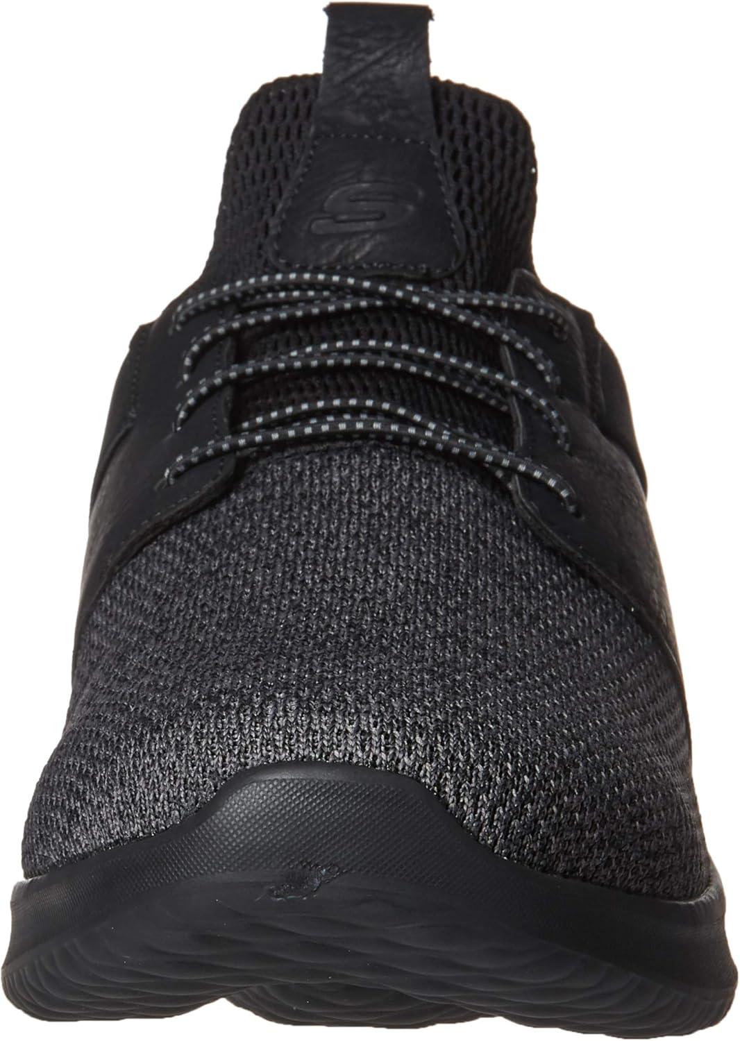 imageSkechers Mens Classic FitDelsonCamden SneakerBlack Bbk Black Mesh W Synthetic