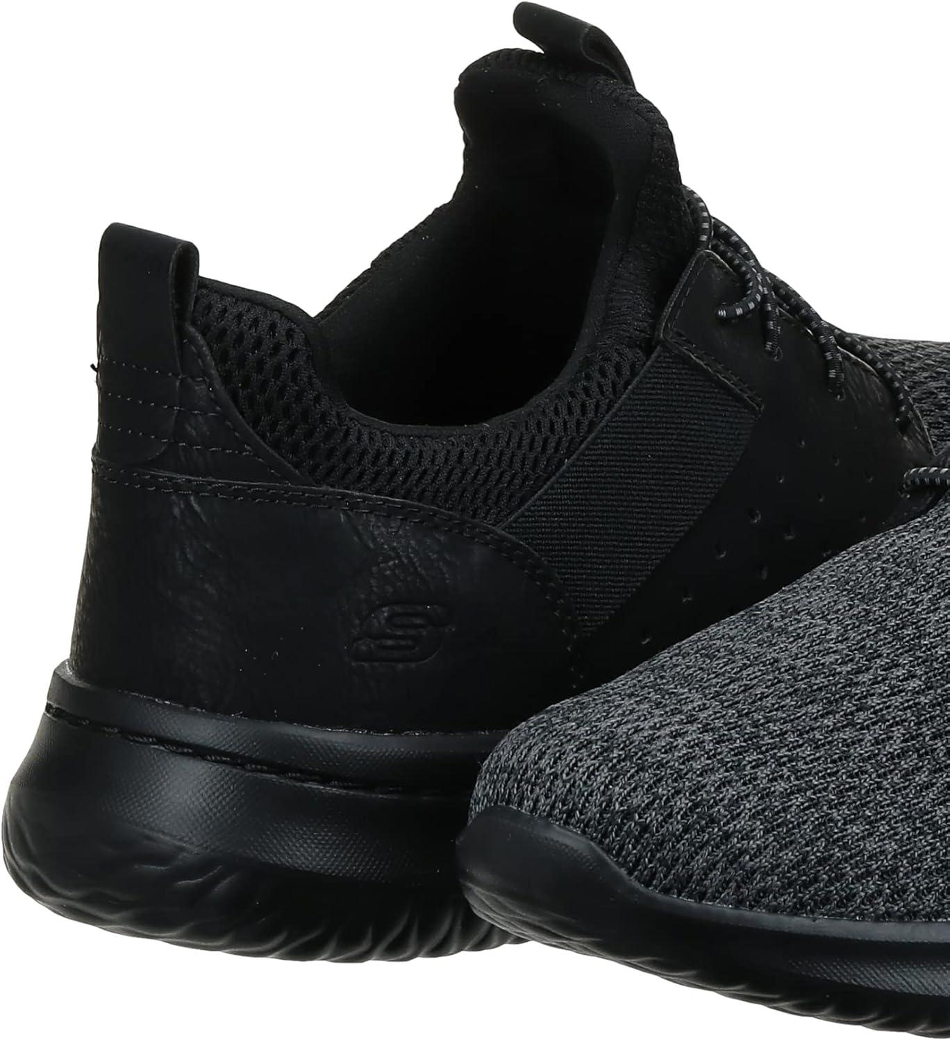 imageSkechers Mens Classic FitDelsonCamden SneakerBlack Bbk Black Mesh W Synthetic