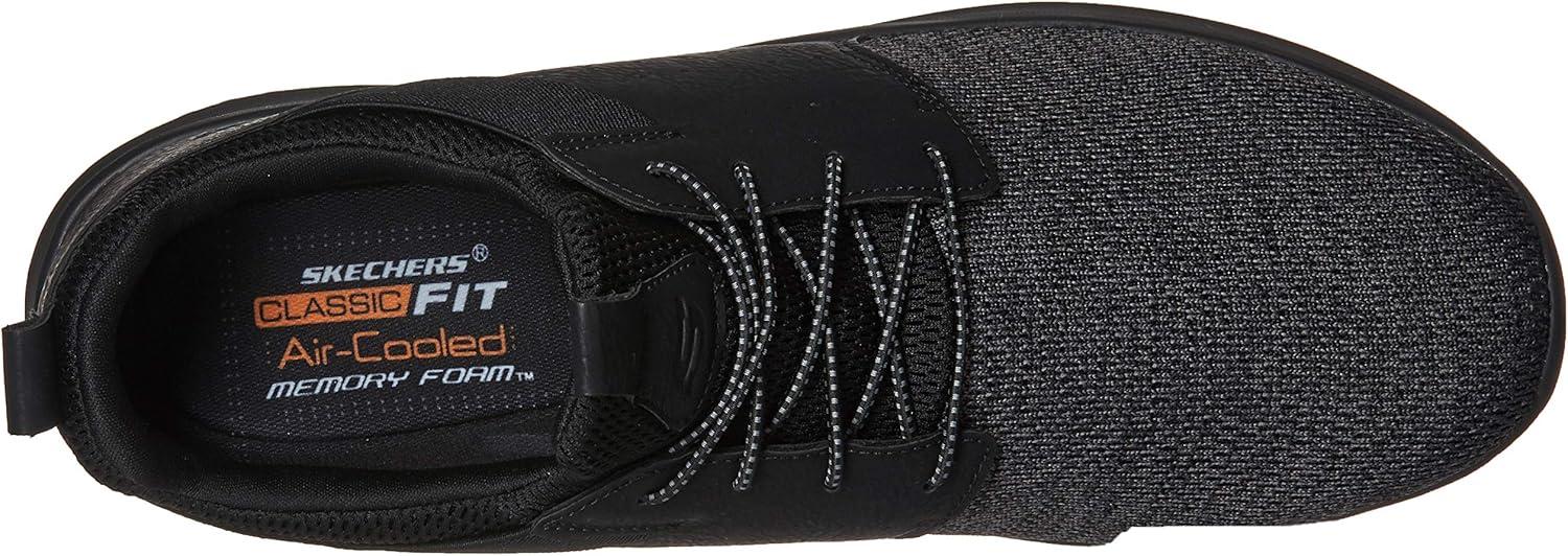 imageSkechers Mens Classic FitDelsonCamden SneakerBlack Bbk Black Mesh W Synthetic