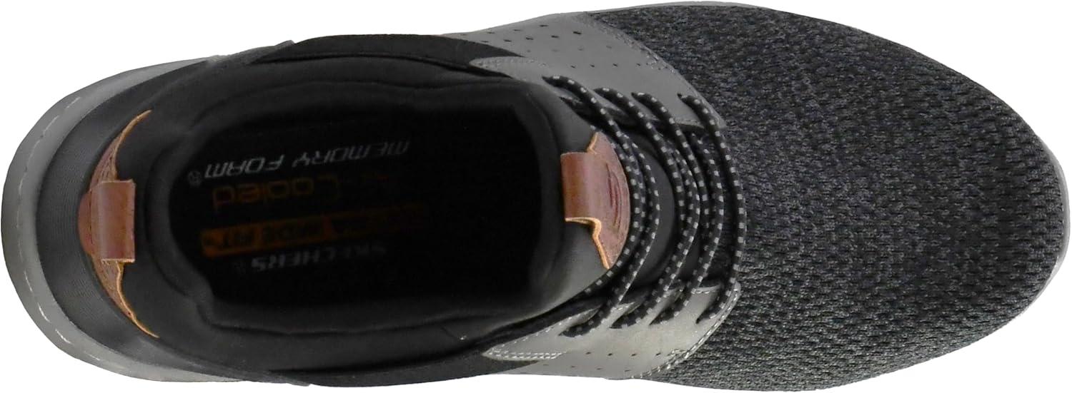 imageSkechers Mens Classic FitDelsonCamden SneakerBlackGrey