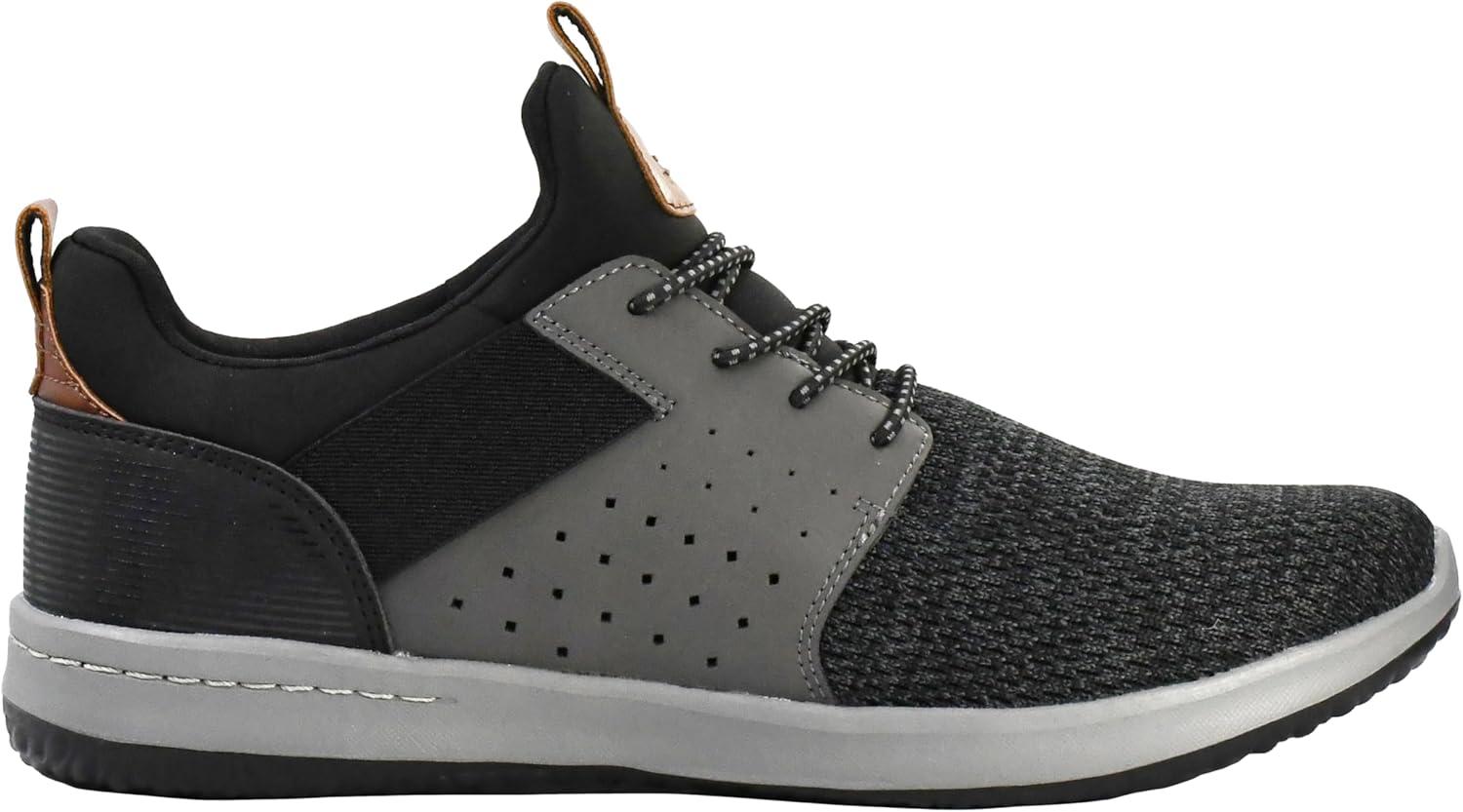 imageSkechers Mens Classic FitDelsonCamden SneakerBlackGrey