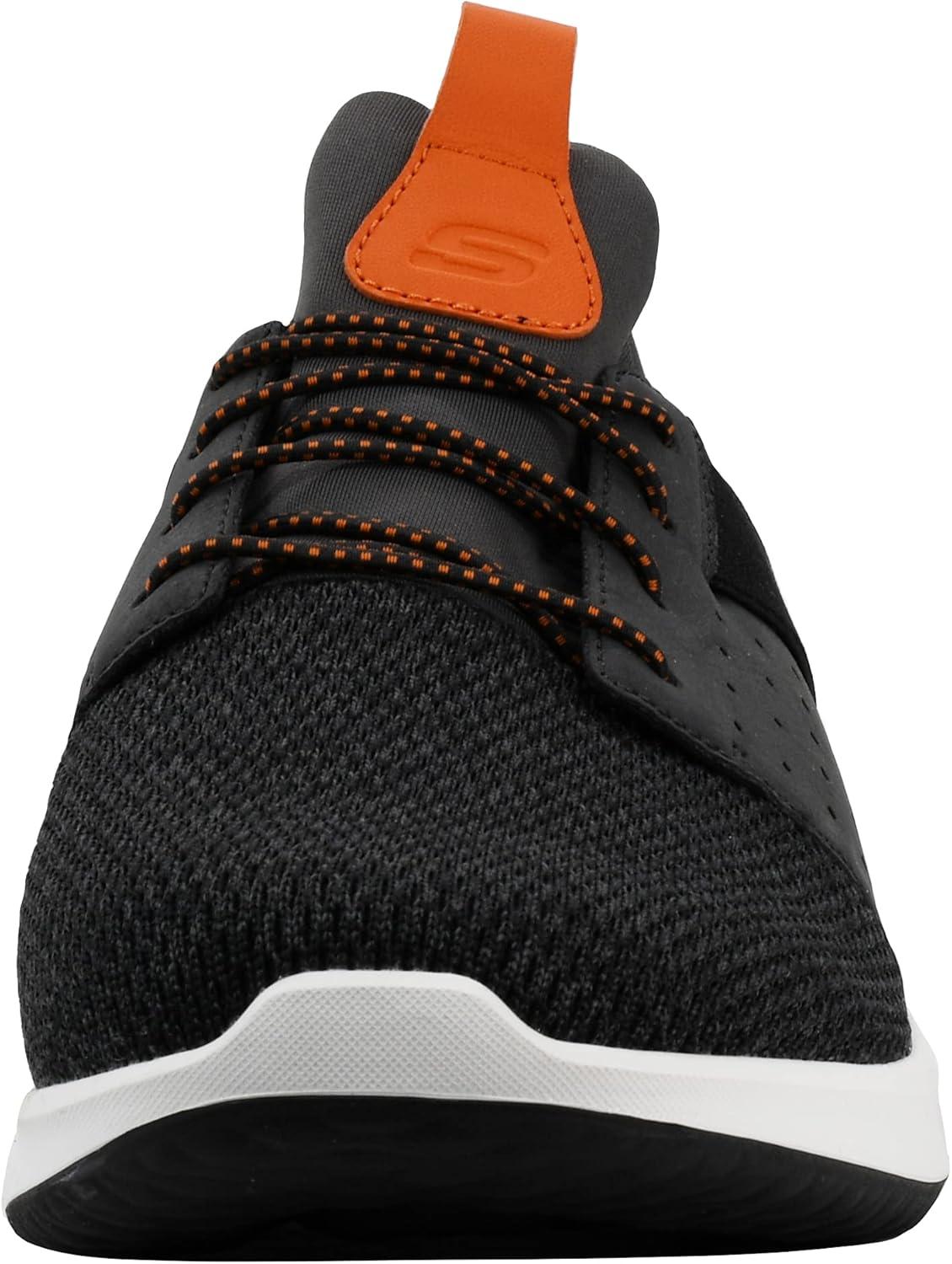 imageSkechers Mens Classic FitDelsonCamden SneakerCharcoalOrange