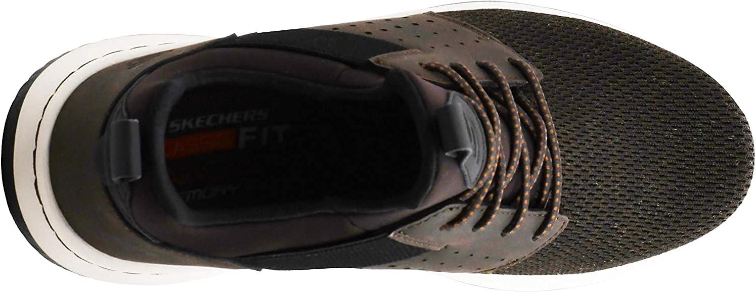 imageSkechers Mens Classic FitDelsonCamden SneakerChocolate